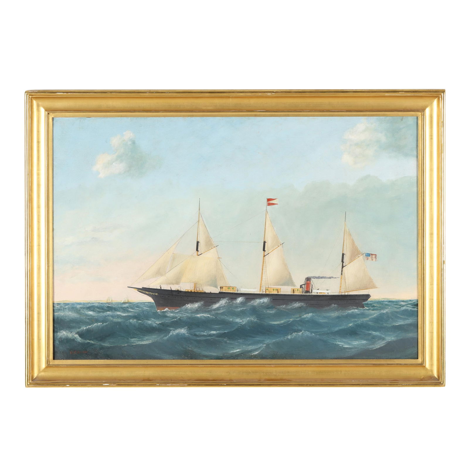 William Pierce Stubbs (American, 1842 - 1909), Portrait of the USS Kensington (1 of 8)