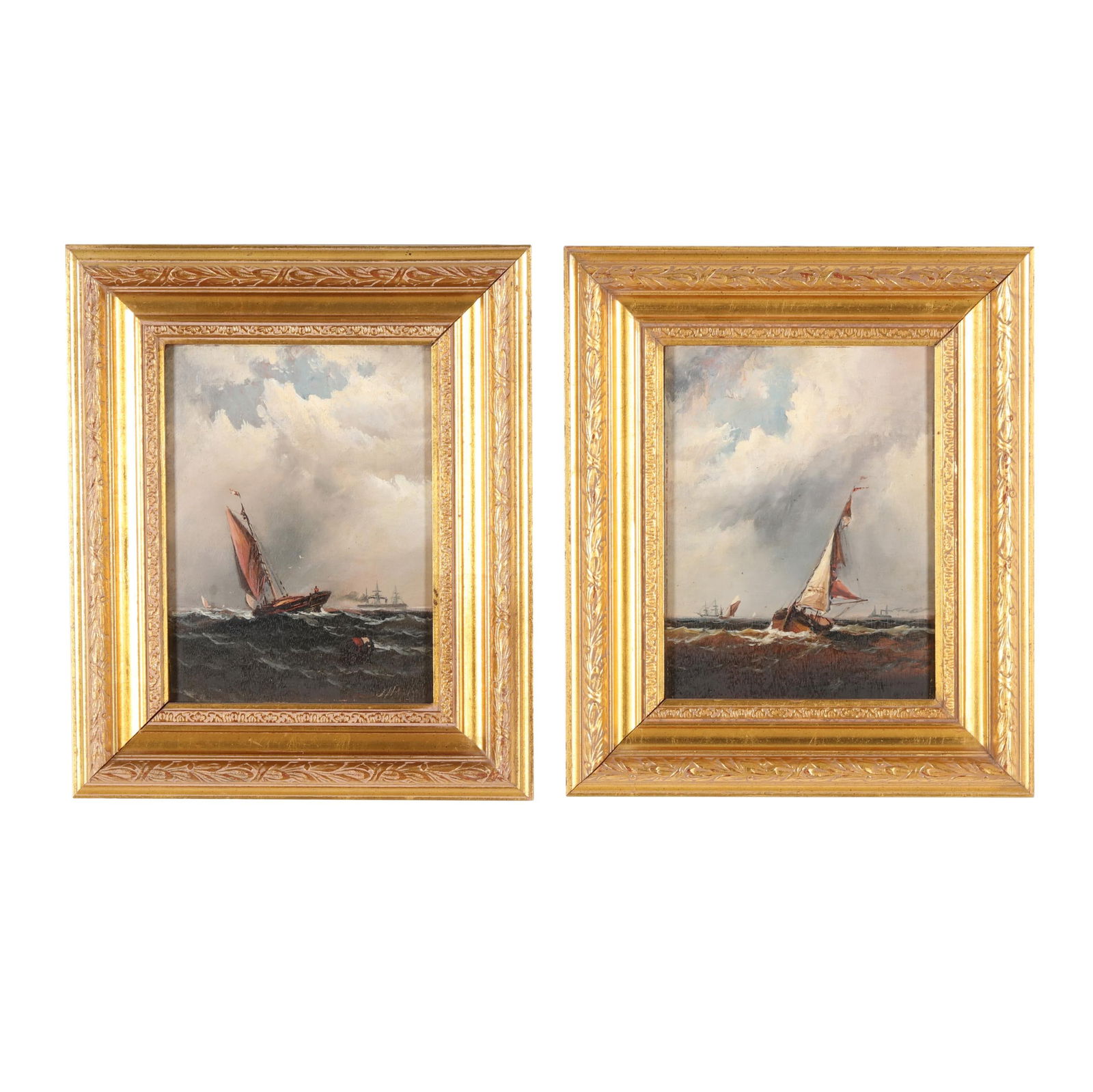 James Hamilton (Irish-American, 1819-1878), Pair of Maritime Scenes (1 of 11)