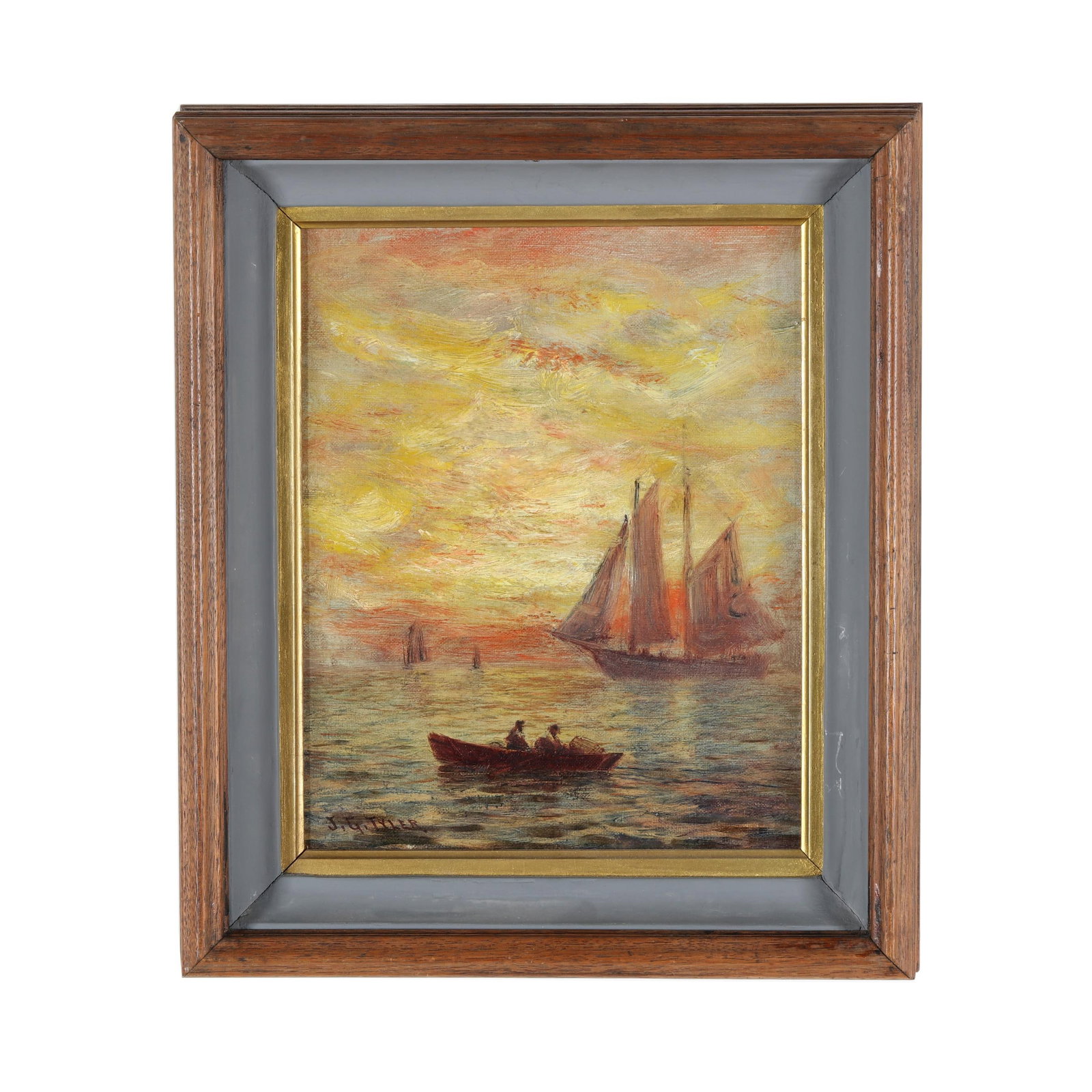 James Gale Tyler (American, 1855-1931), Sunset Sails (1 of 9)