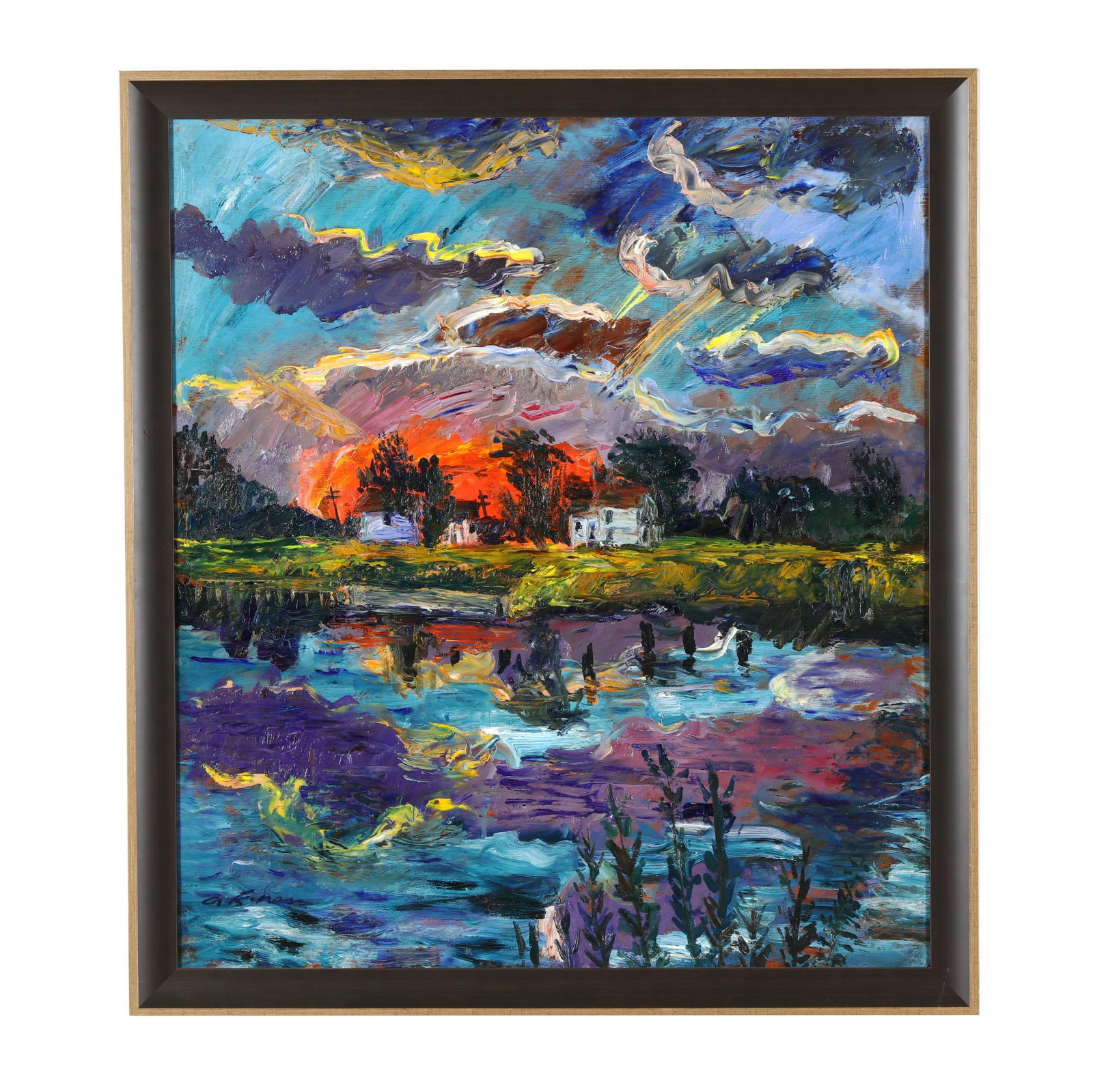 Kenneth Ness (NC, 1903-2001), Sunrise Across the River (1 of 10)