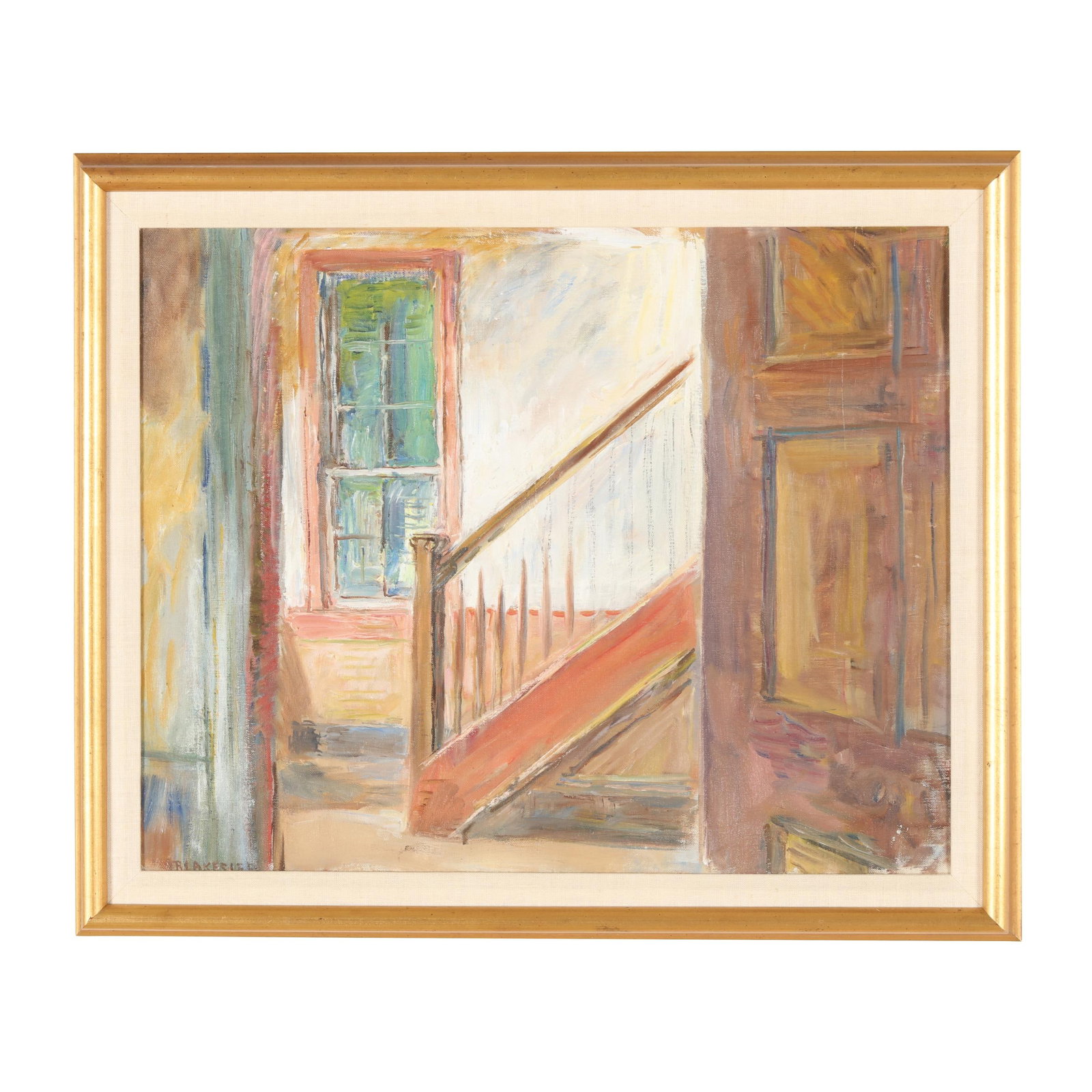 Sarah Blakeslee (American, 1912-2005), Interior, Stairway (Speight Home, Bertie County) (1 of 7)