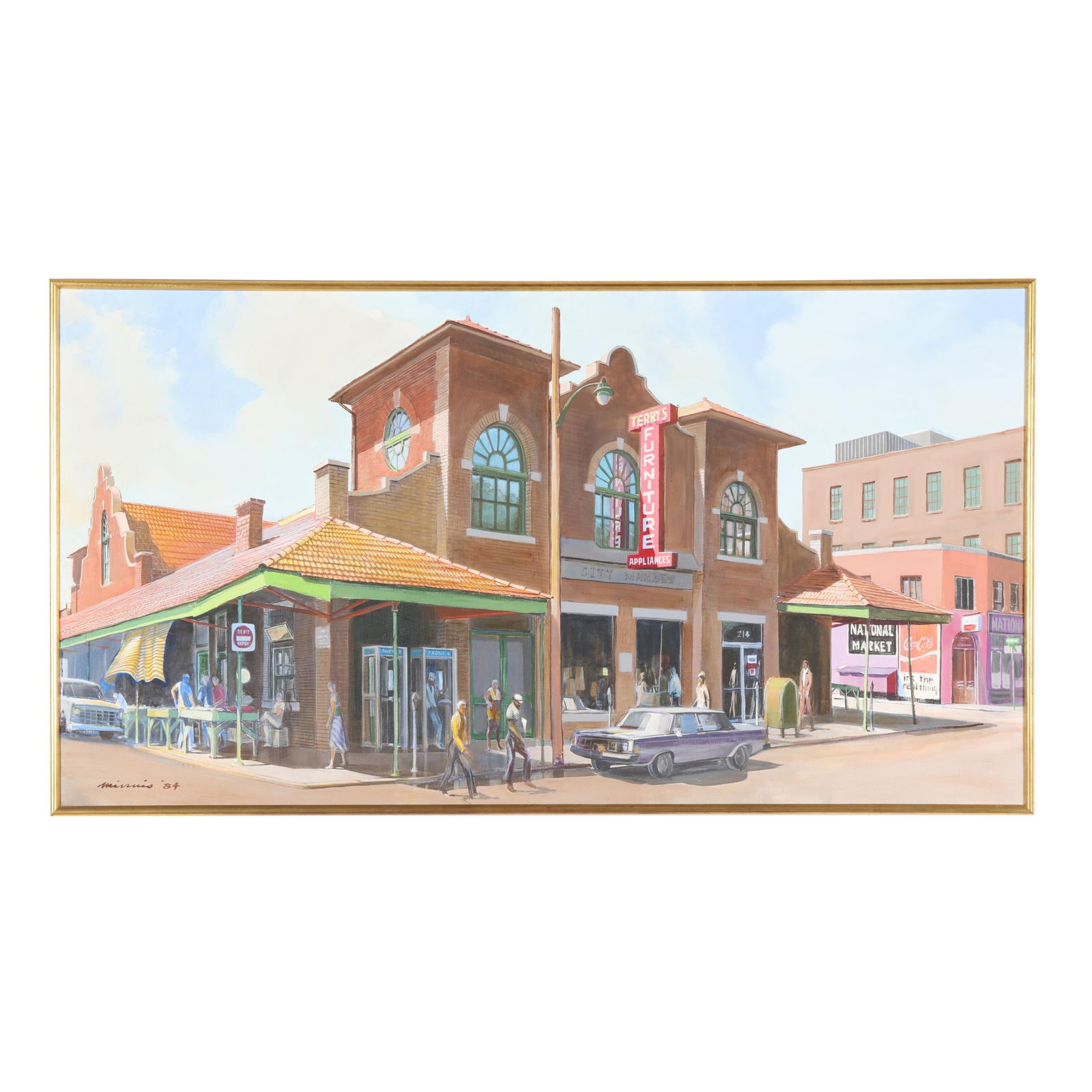 Paul Minnis (NC, b. 1933), Historic City Market, Raleigh, North Carolina (1 of 6)