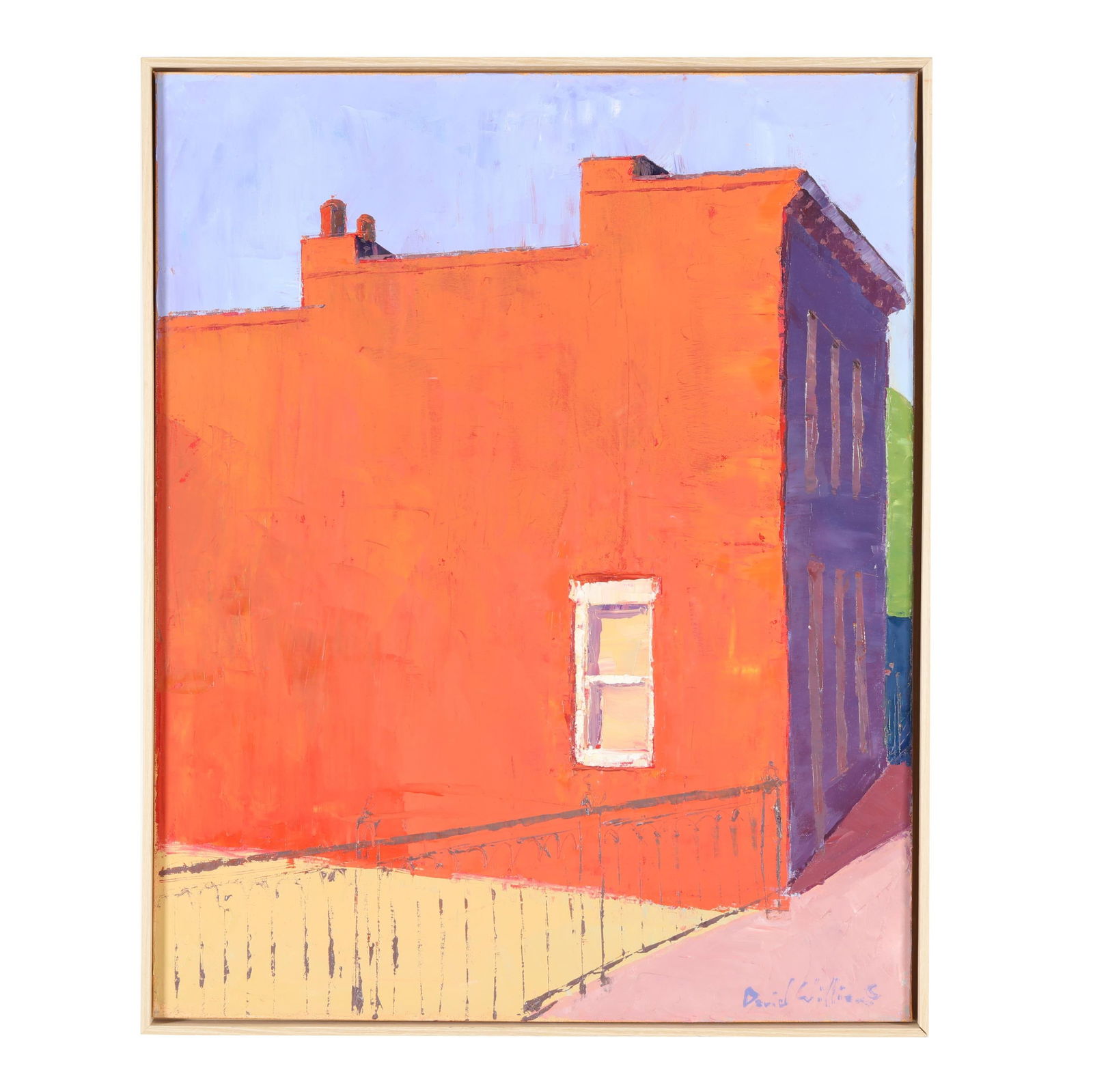 David A. Williams (American, b. 1969), Waterford Post Office: David A. Williams (American, b. 1969), Waterford Post Officeoil on canvas, signed at lower right, inscribed to foam core backing, presented in a floater frame. Stretcher size 30 x 24 in.; Frame dimens