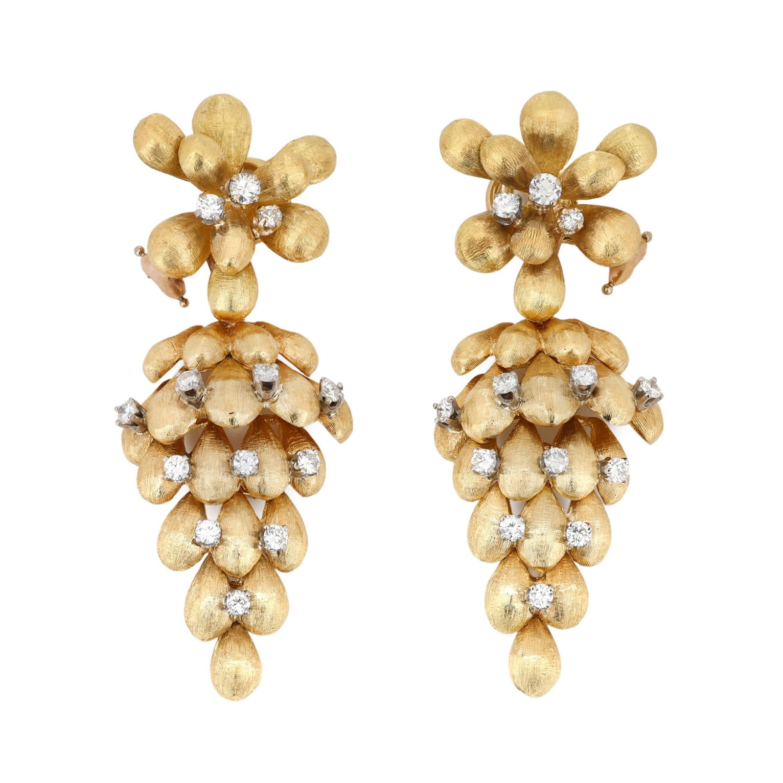 Gold and Diamond Convertible Earrings (1 of 4)