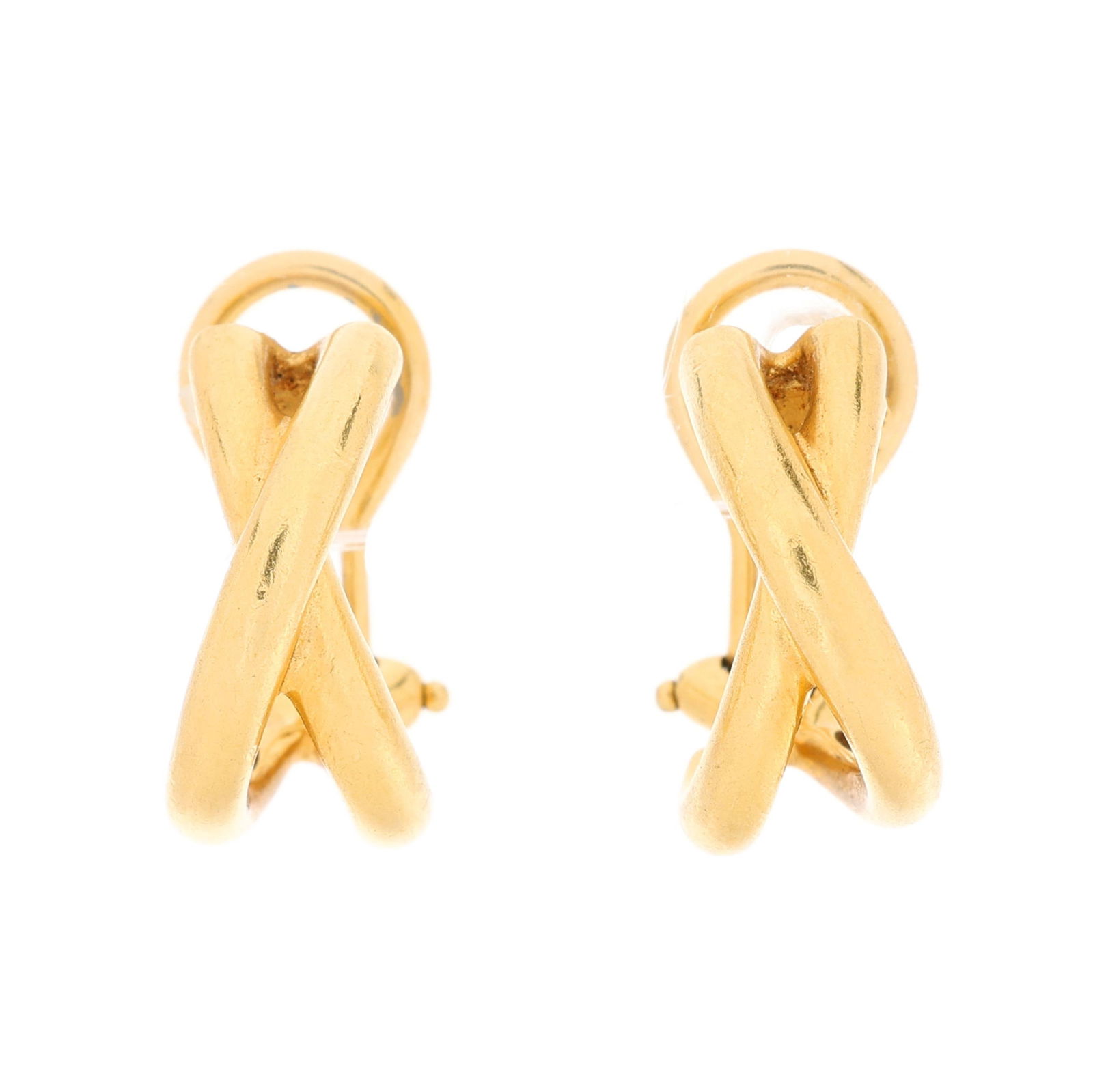 Gold 'X' Earrings, Paloma Picasso for Tiffany & Co. (1 of 4)