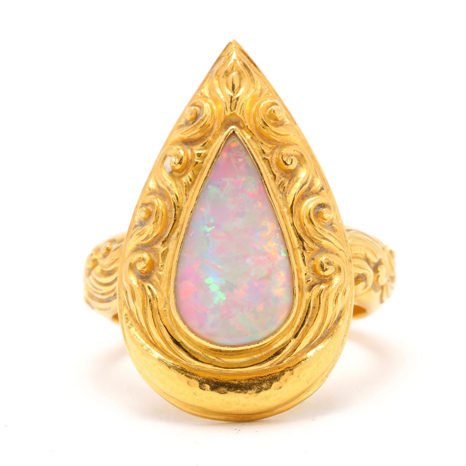 High Karat Gold and Opal Ring, Shunyata (1 of 5)