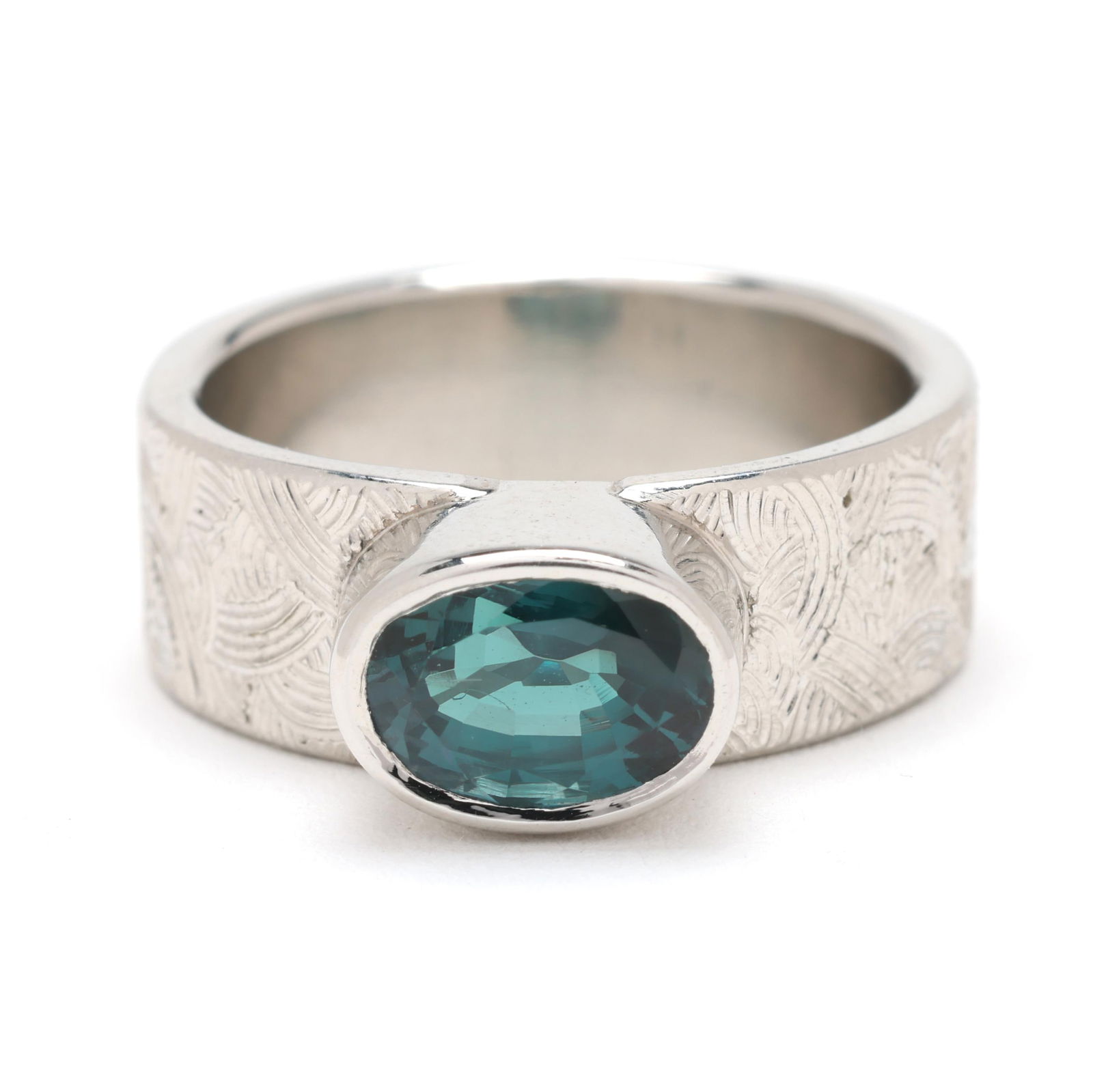 Platinum and Alexandrite Ring, Tony Nemyer for Grimball Jewelers: Platinum and Alexandrite Ring, Tony Nemyer for Grimball Jewelers