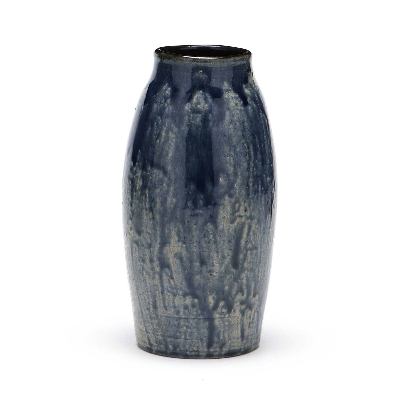 Oscar Louis Bachelder (Wisconsin / NC, 1852-1935), Blue Glazed Pottery Vase (1 of 7)