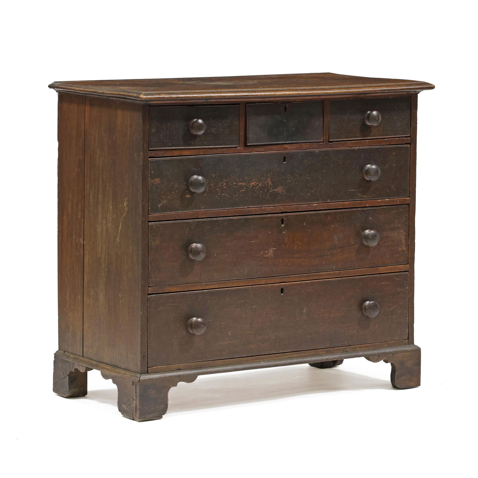 North Carolina Chippendale Walnut Chest of Drawers (1 of 14)
