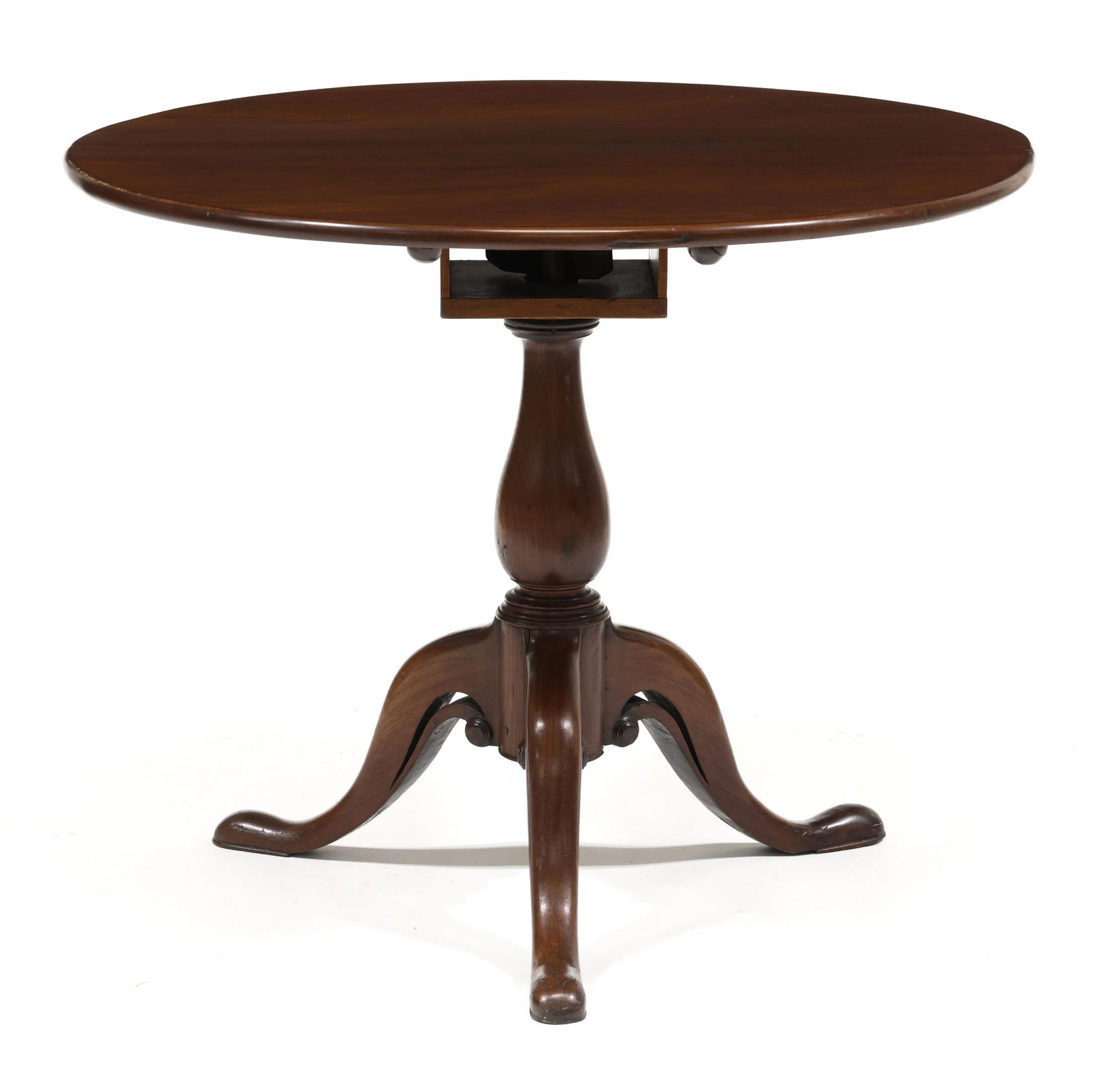 Southern Queen Anne Mahogany Tilt Top Tea Table (1 of 13)