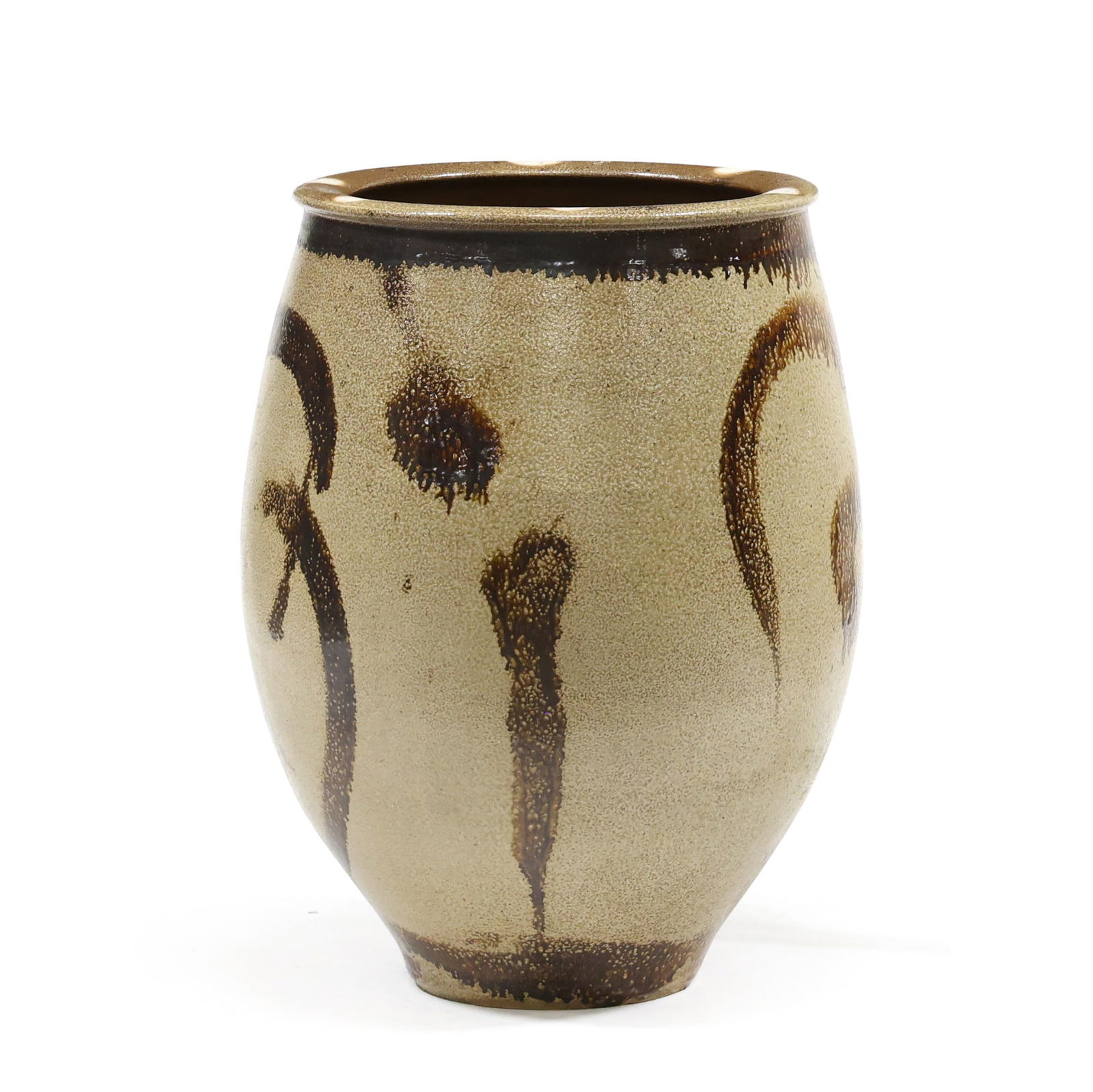 Daniel Johnston (NC, b. 1971), Large Salt Glazed Stoneware Floor Jar (1 of 6)
