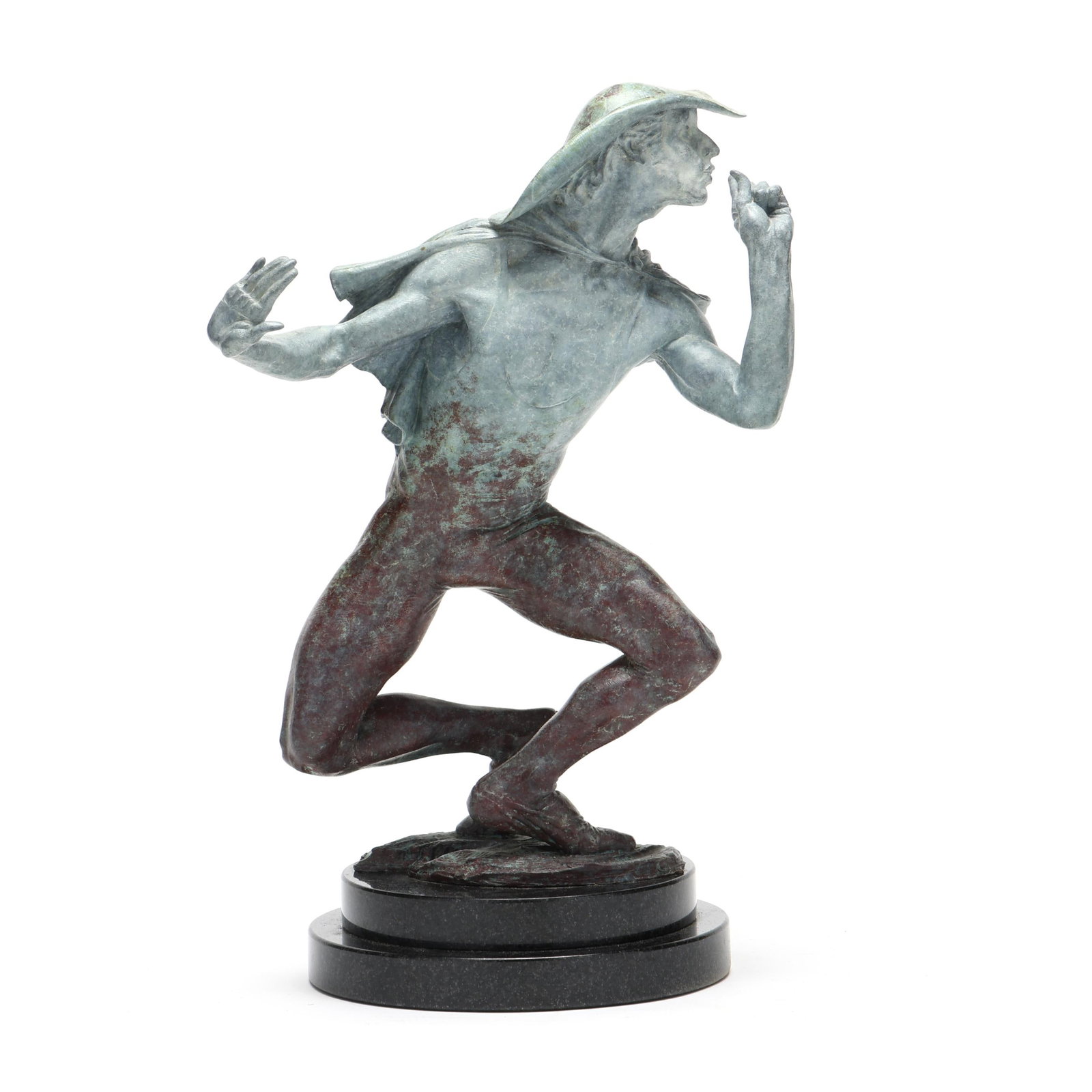 Richard MacDonald (American, b. 1946), Whiteface, Atelier: Richard MacDonald (American, b. 1946), Whiteface, Atelier2007, bronze with applied patina, edition numbered "22" and signed to the terrace, mounted upon a tiered polished stone base. Included with the