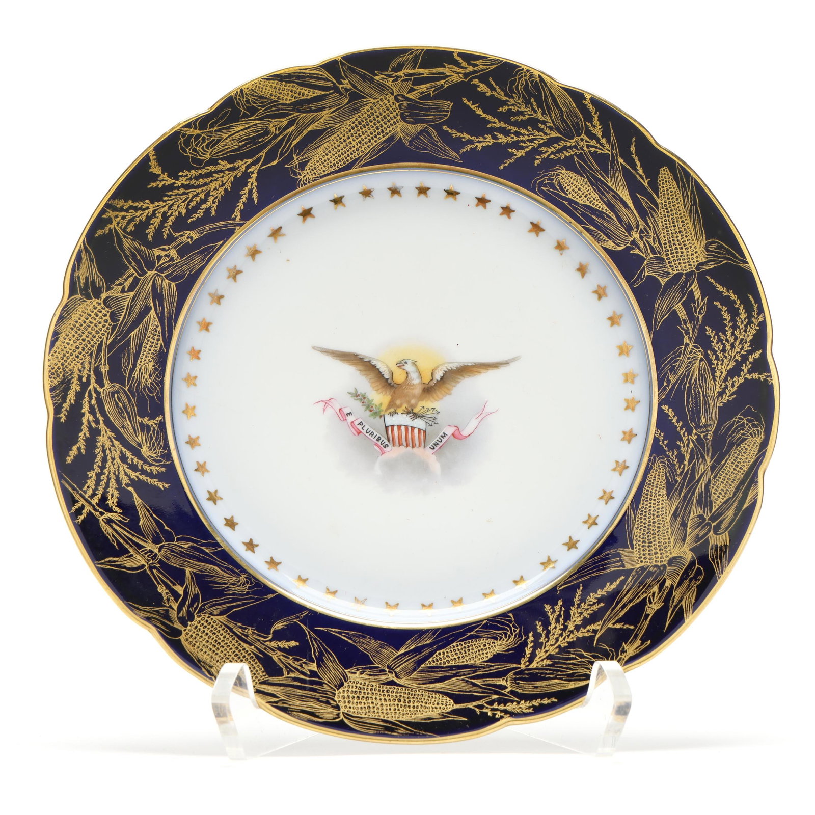 Benjamin Harrison White House China, 8 1/2" plate (1 of 4)