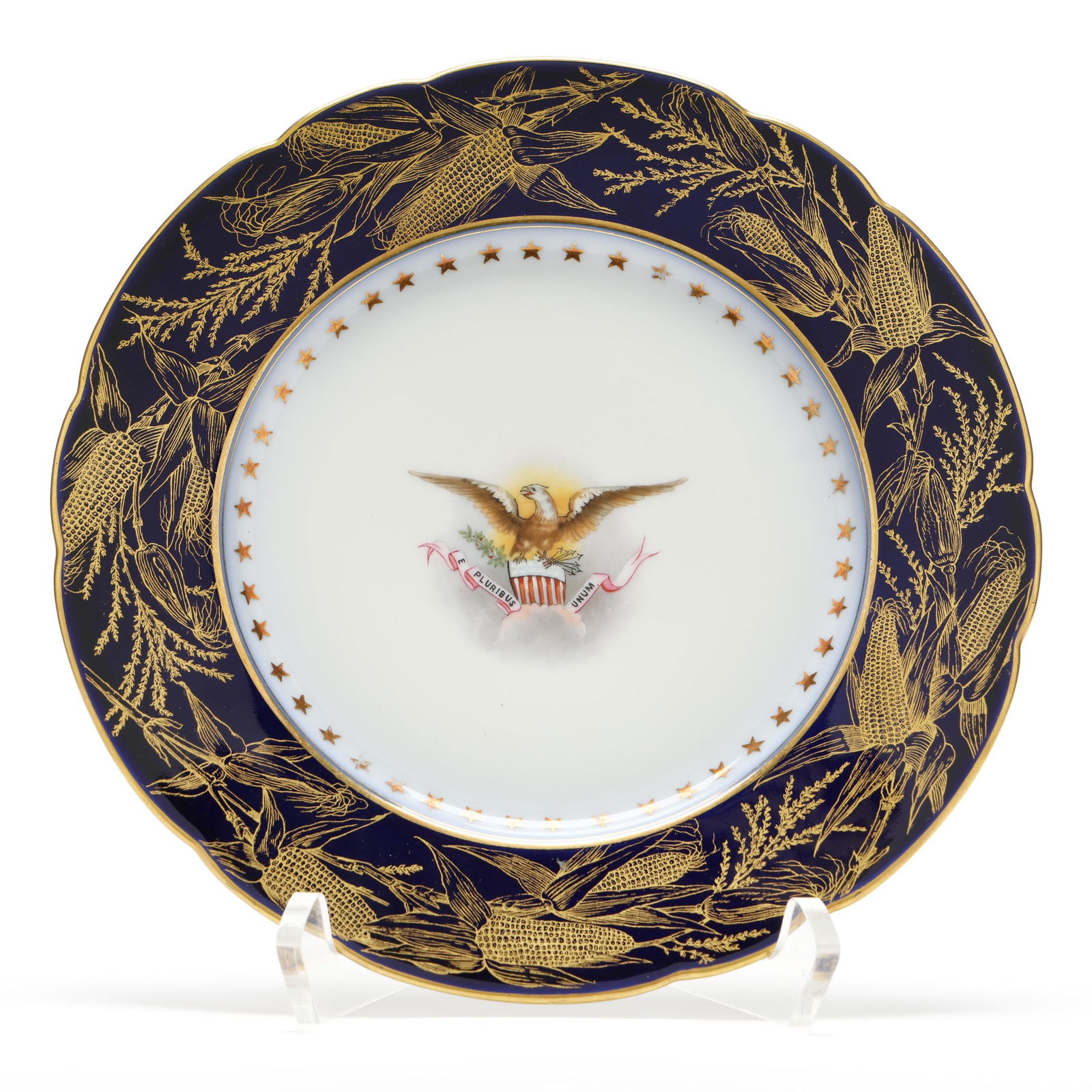 Benjamin Harrison White House China, 8 1/2" Plate (1 of 4)