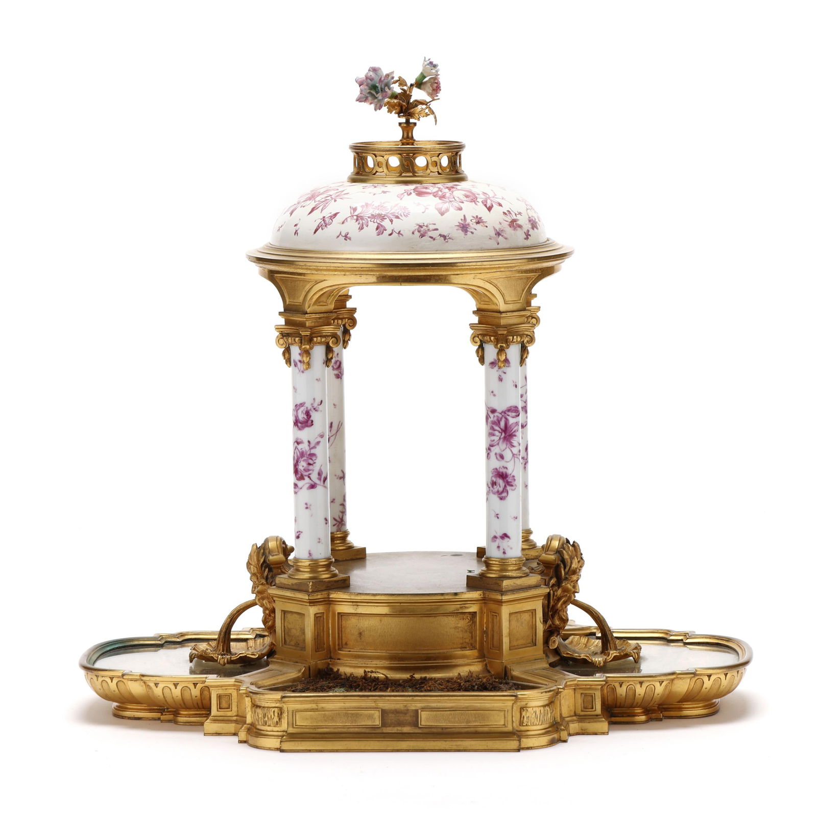 Maison Boin-Taburet, A Fine Classical Style Gilt Bronze and Enamel Surtout de Table (1 of 15)