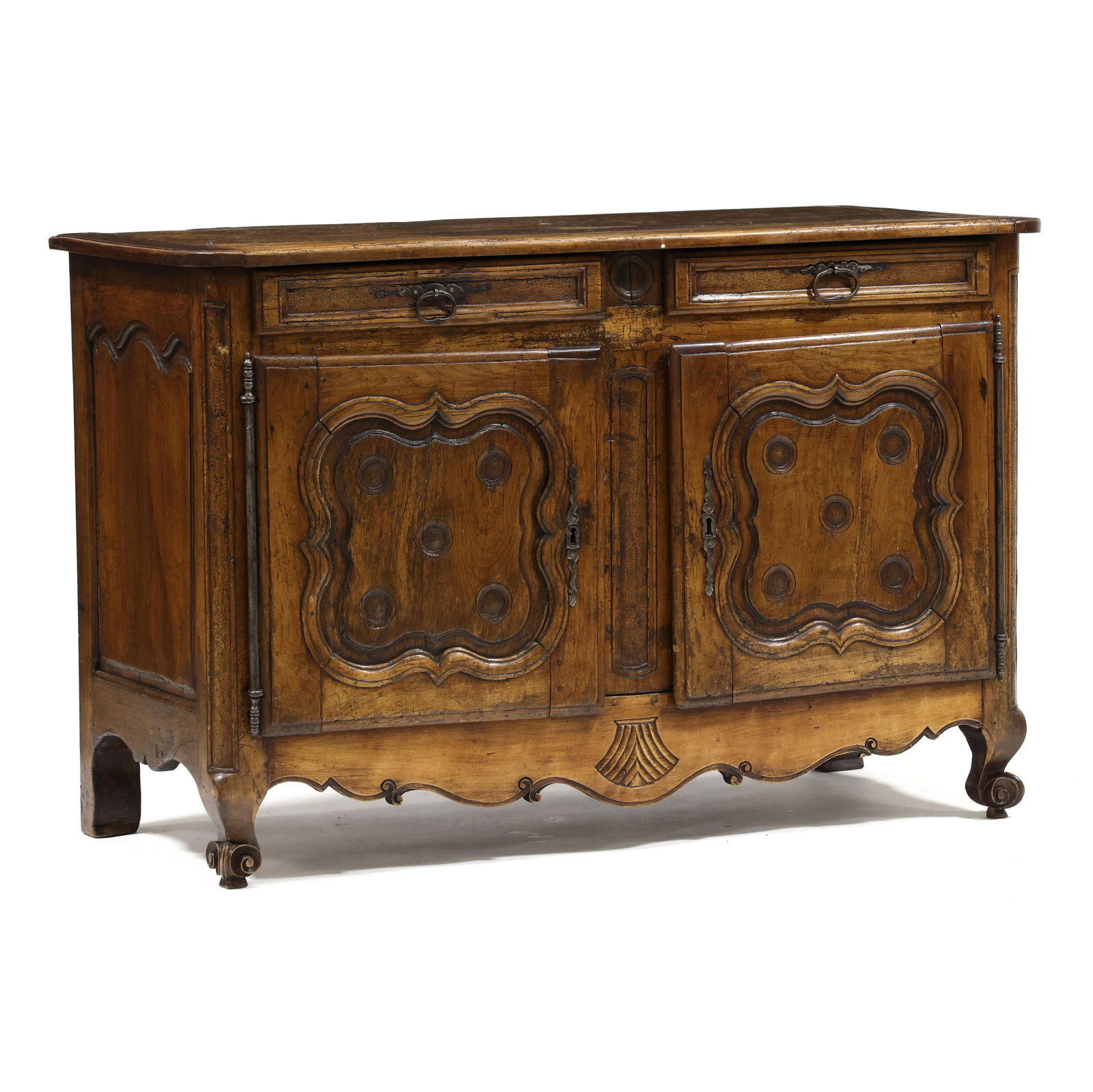 Louis XV Carved Cherry Buffet (1 of 16)
