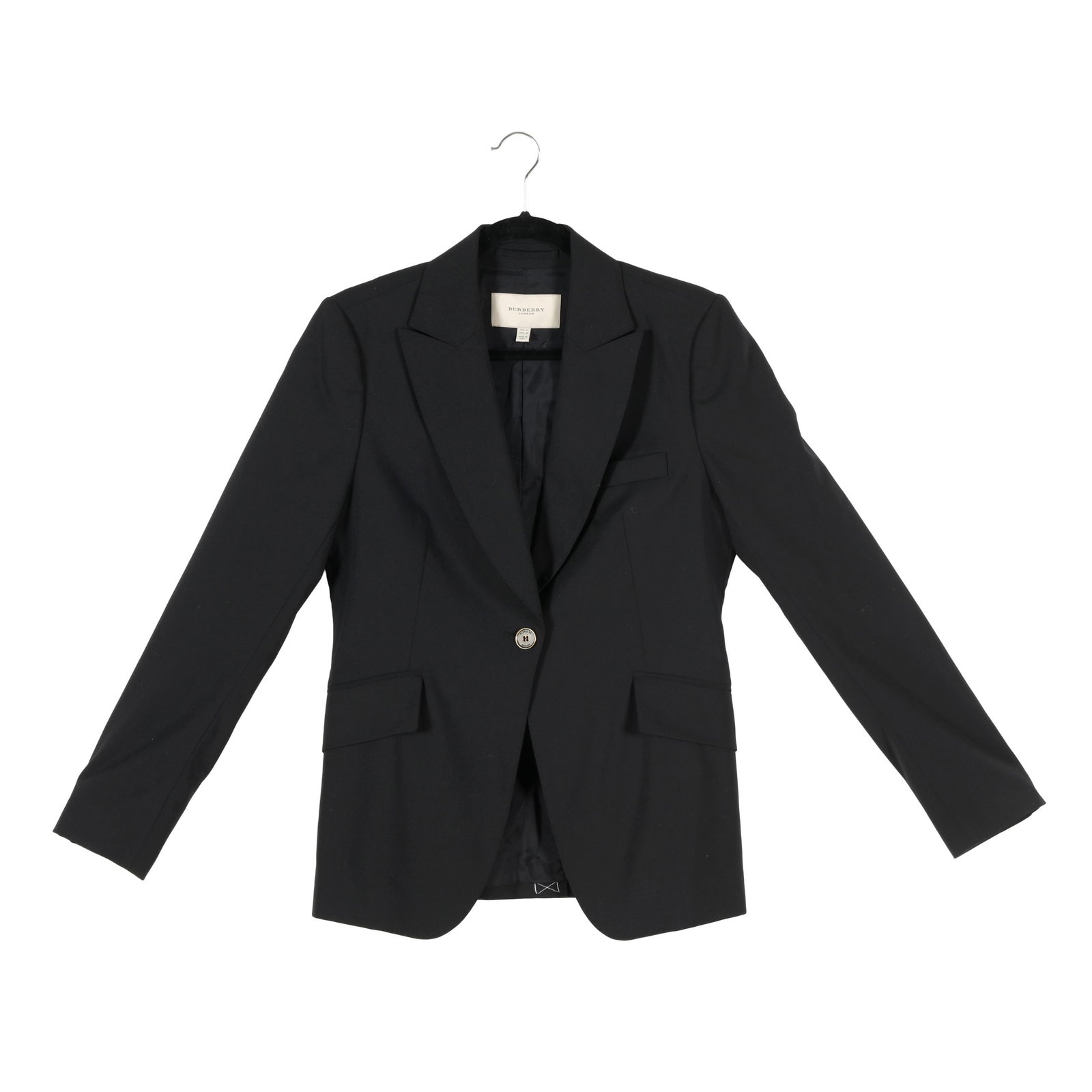 Women's Single Breasted Black Blazer, Burberry London (1 of 12)
