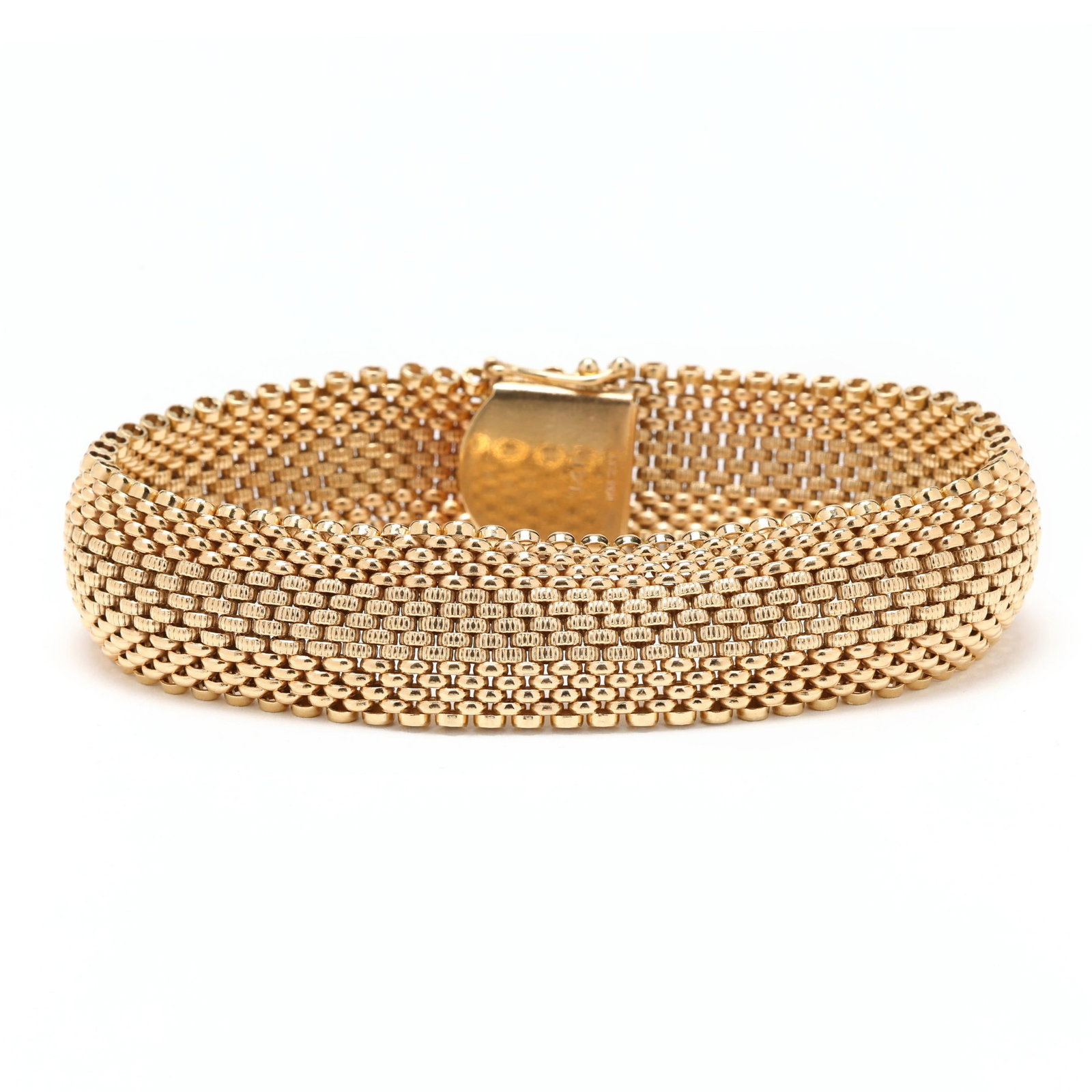 Gold Domed Mesh Bracelet (1 of 5)