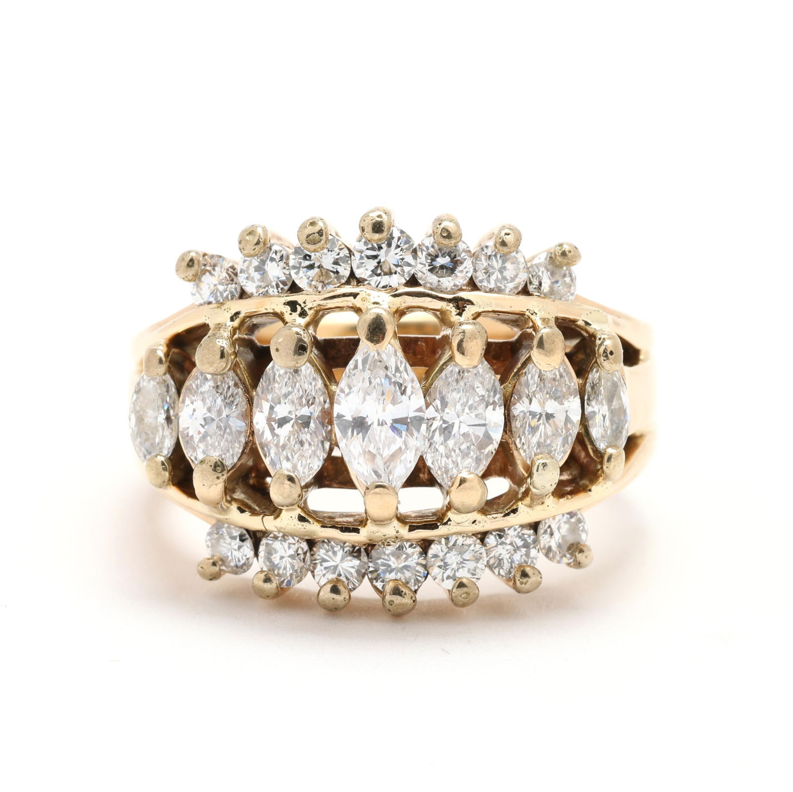 Gold and Diamond Ring - 2
