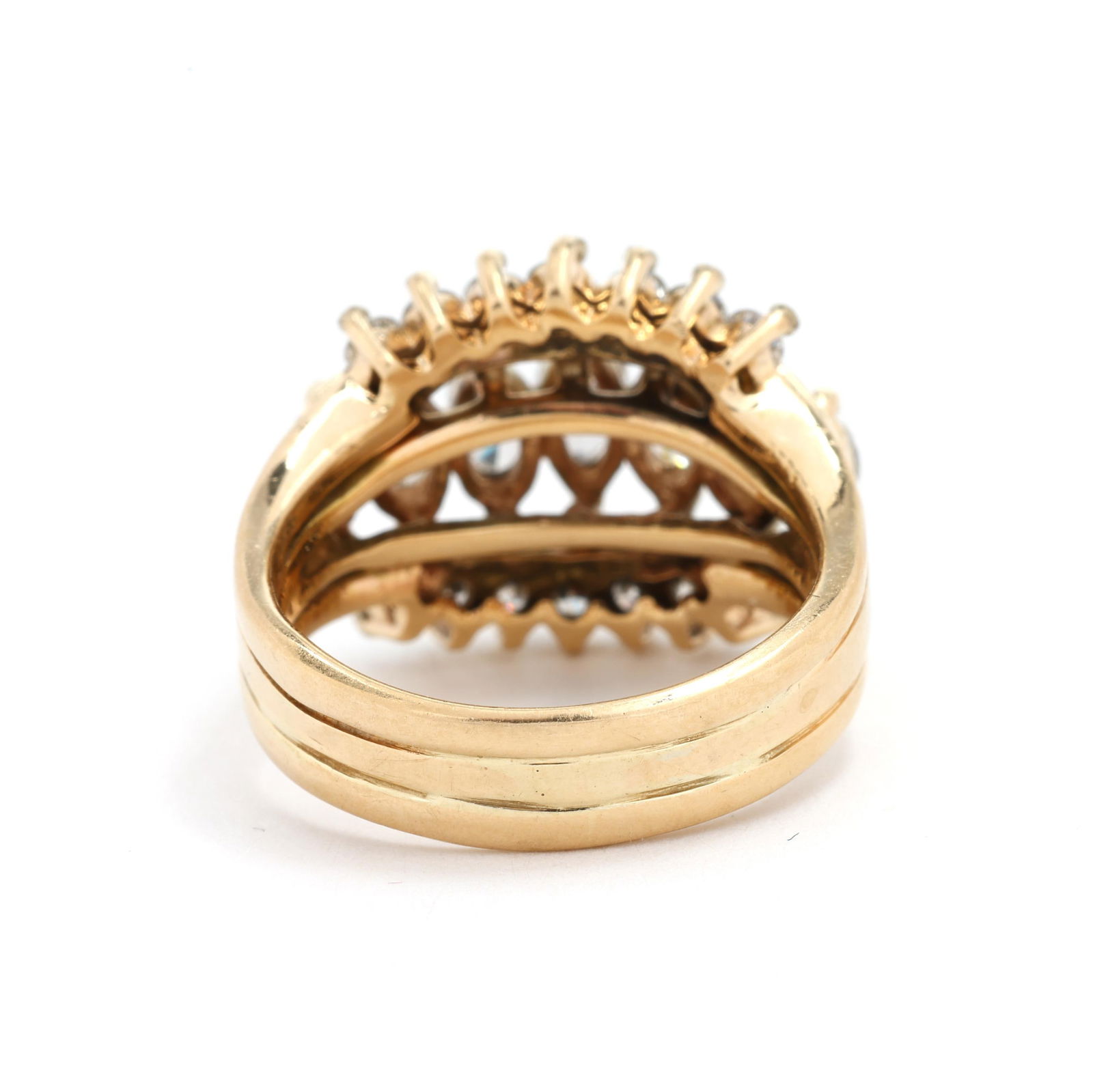 Gold and Diamond Ring - 4