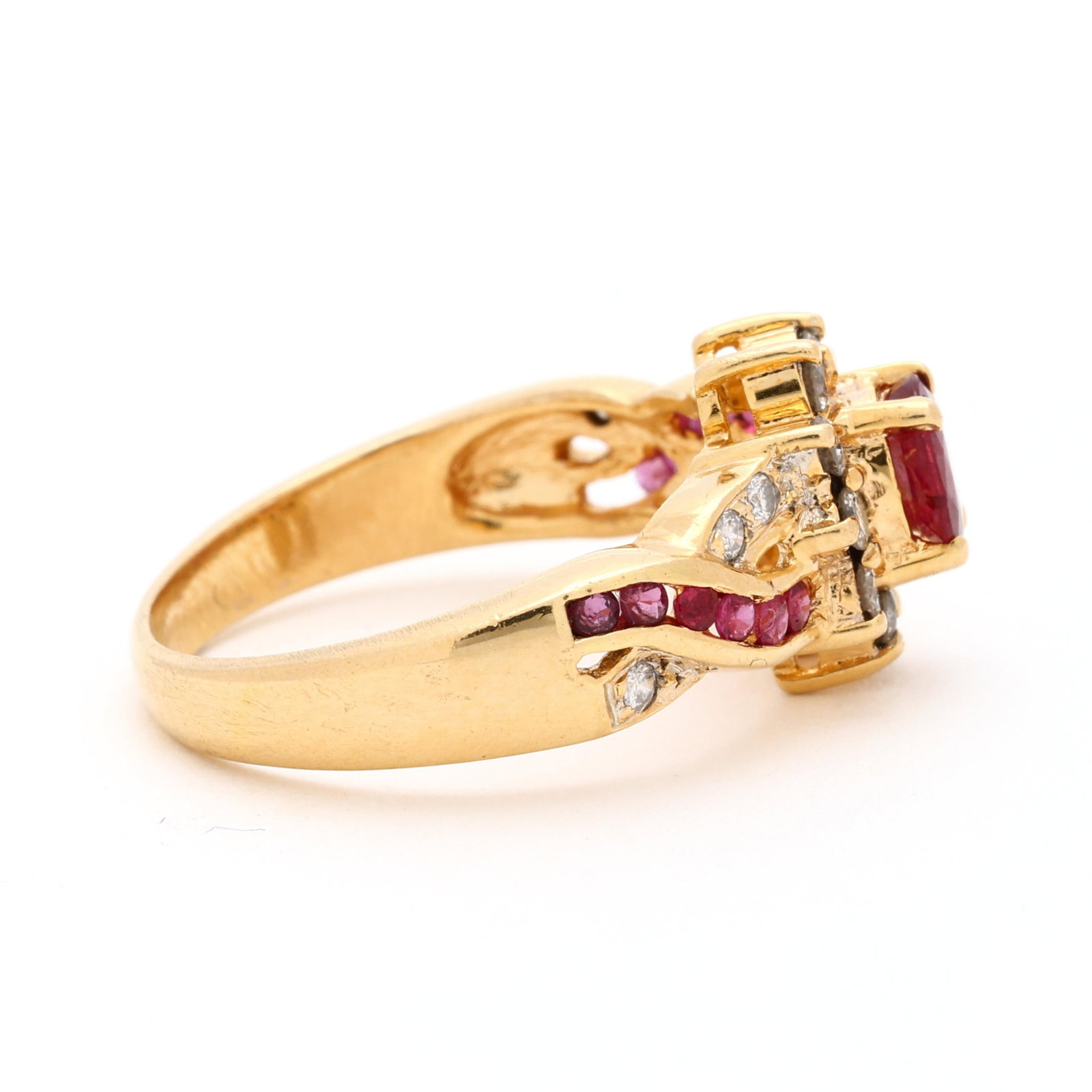 Gold, Ruby, and Diamond Ring - 2