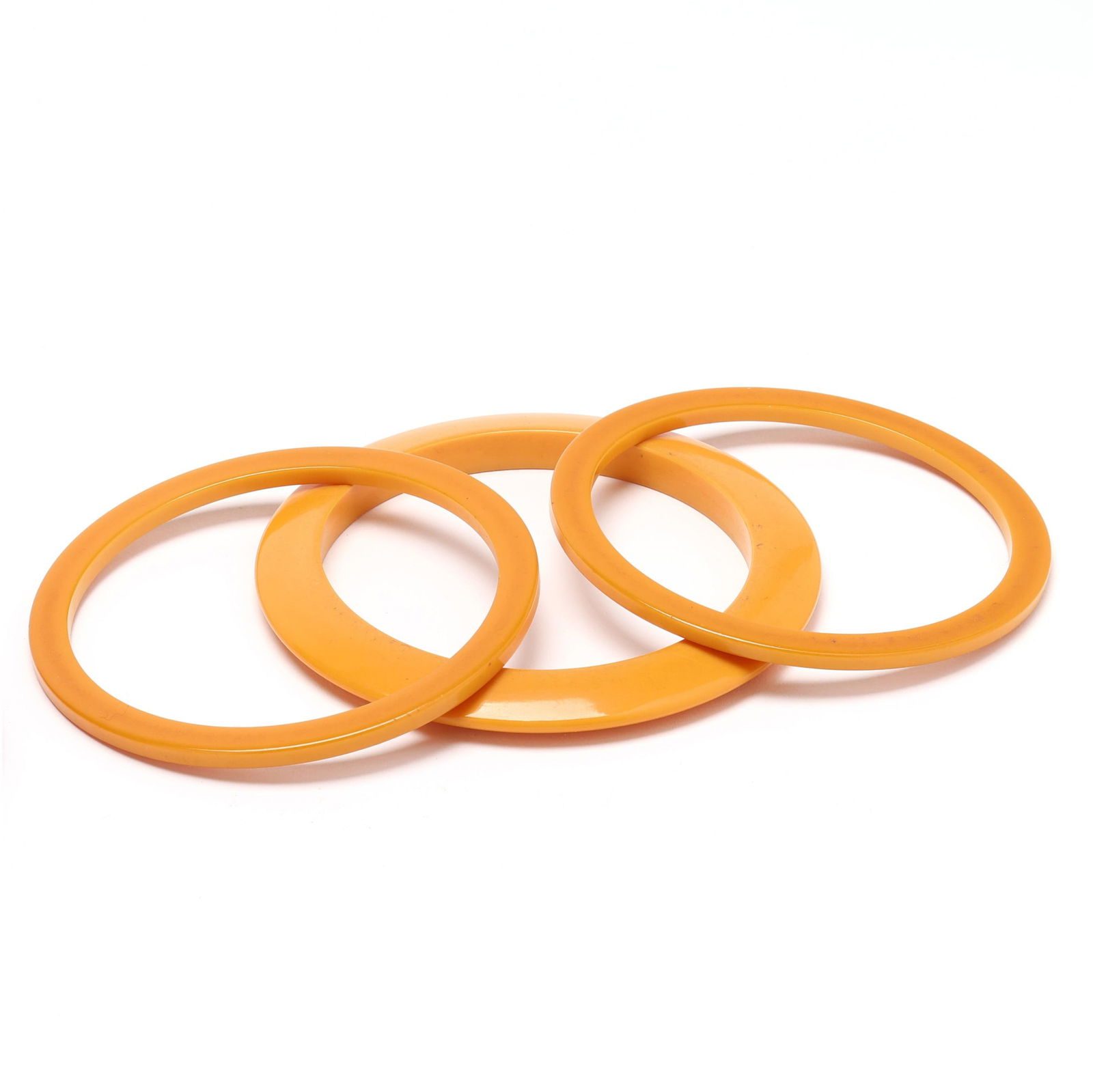 Group of Ten Bakelite and Composition Bangle Bracelets - 2