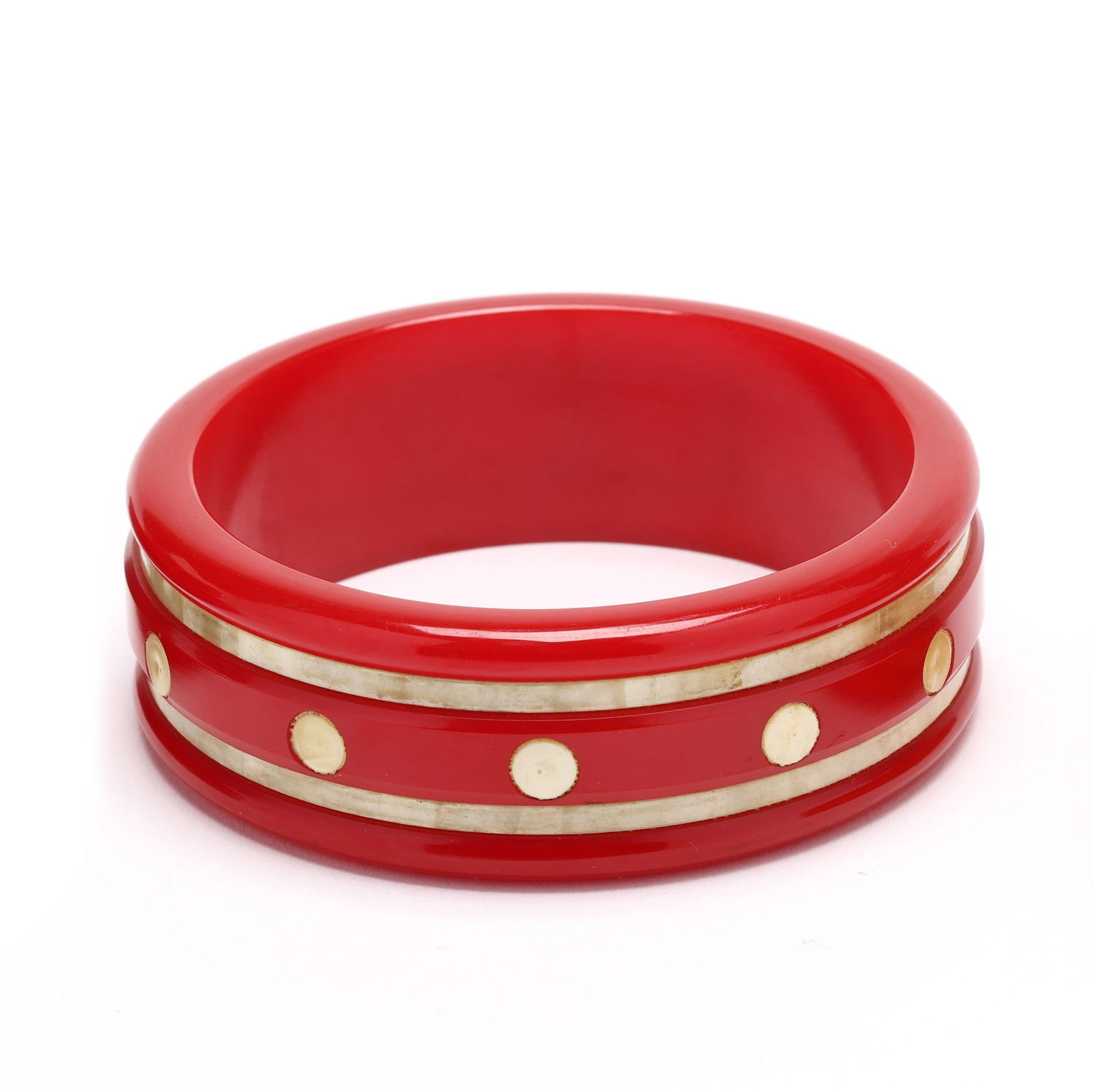 Group of Ten Bakelite and Composition Bangle Bracelets - 3