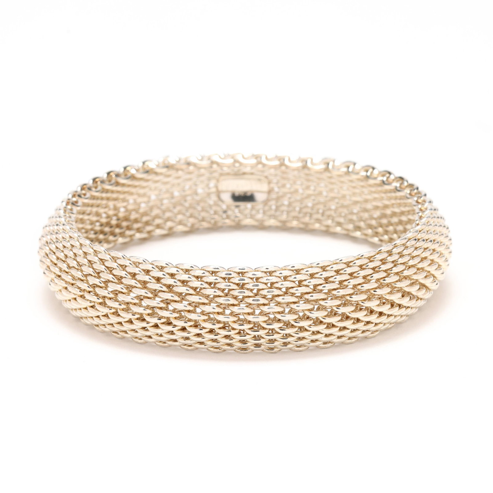 Silver Mesh Bangle Bracelet, Tiffany & Co. (1 of 5)