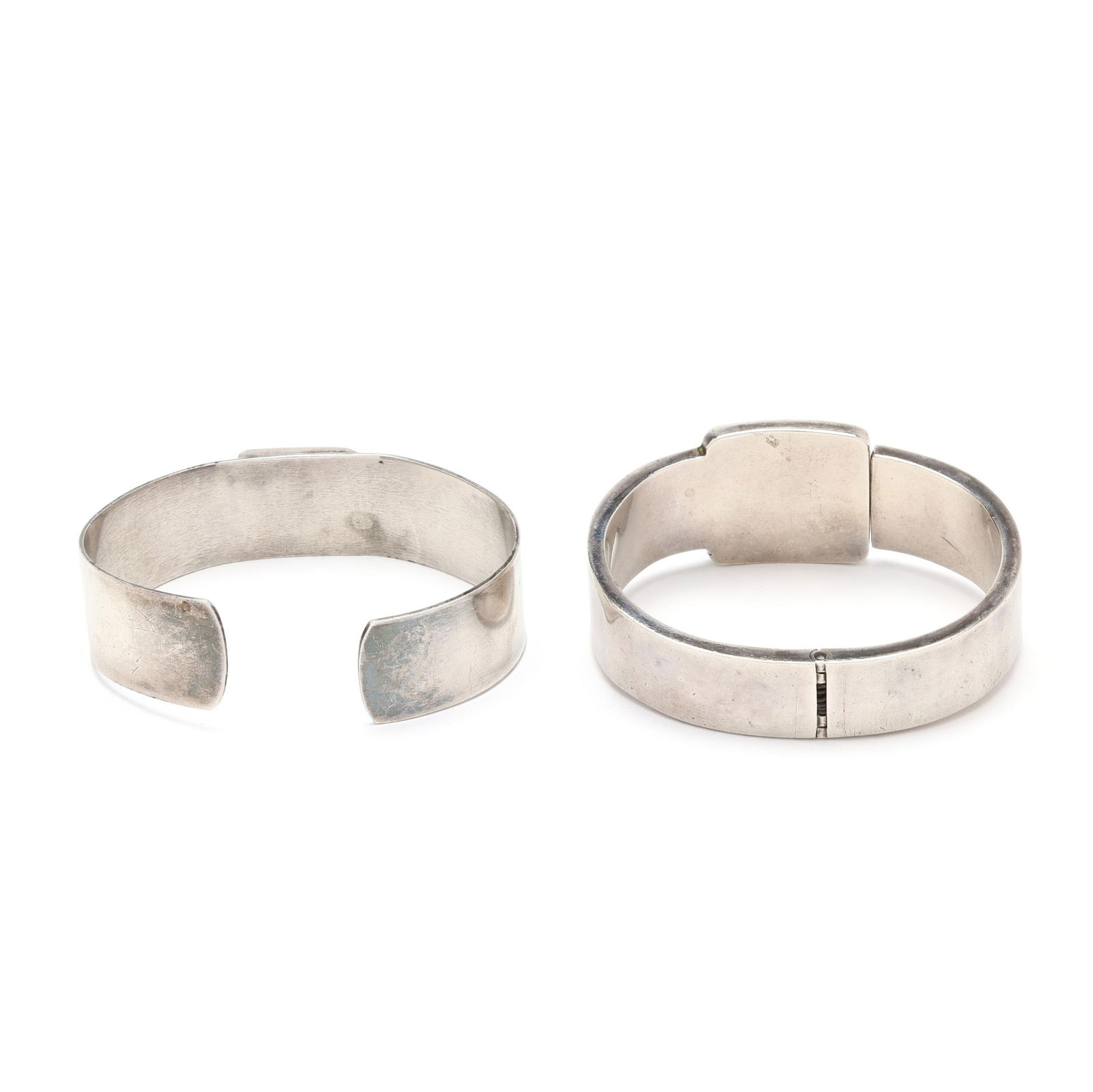 Two Silver and Hardstone Bangle Bracelets - 3