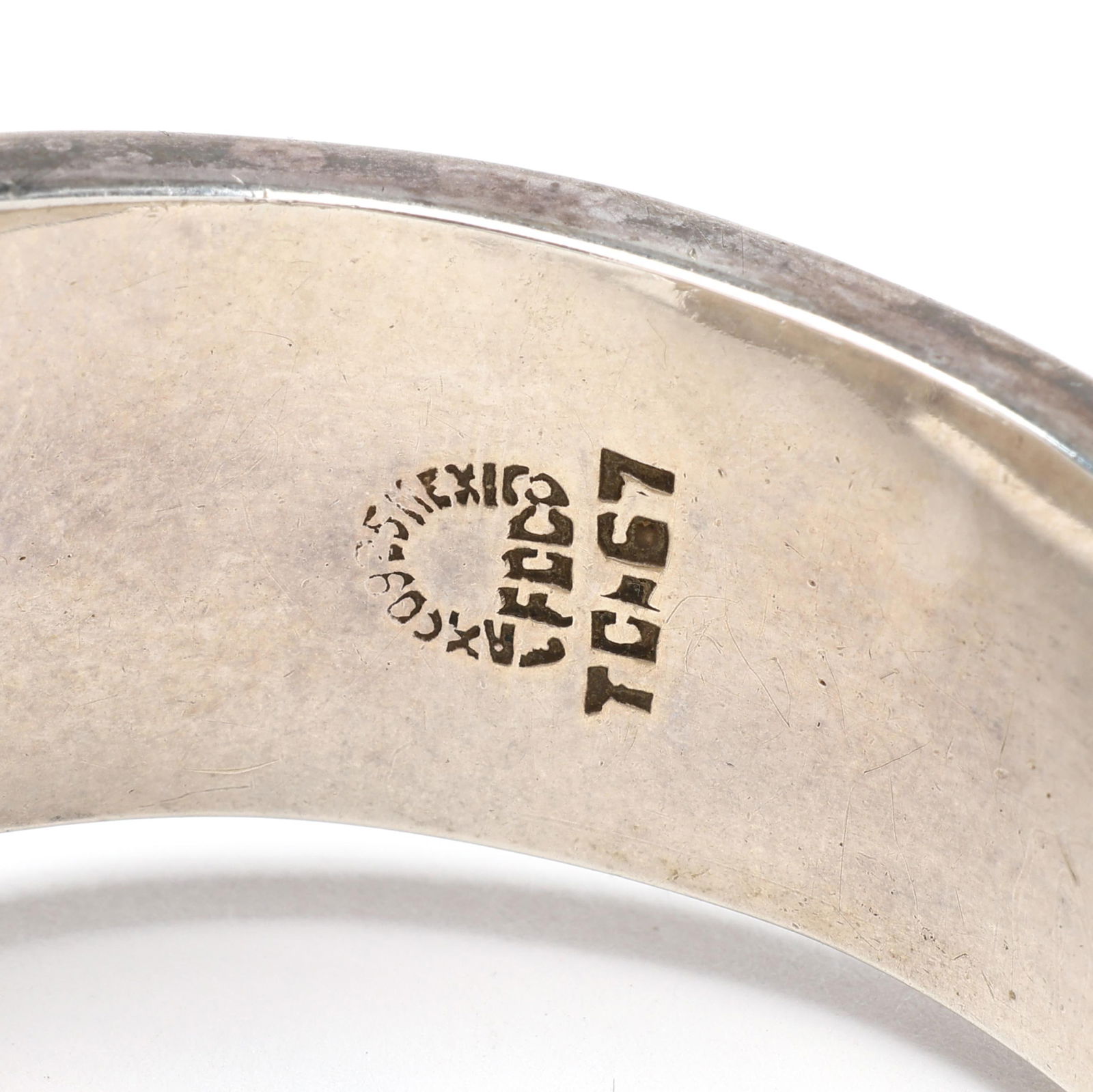 Two Silver and Hardstone Bangle Bracelets - 5