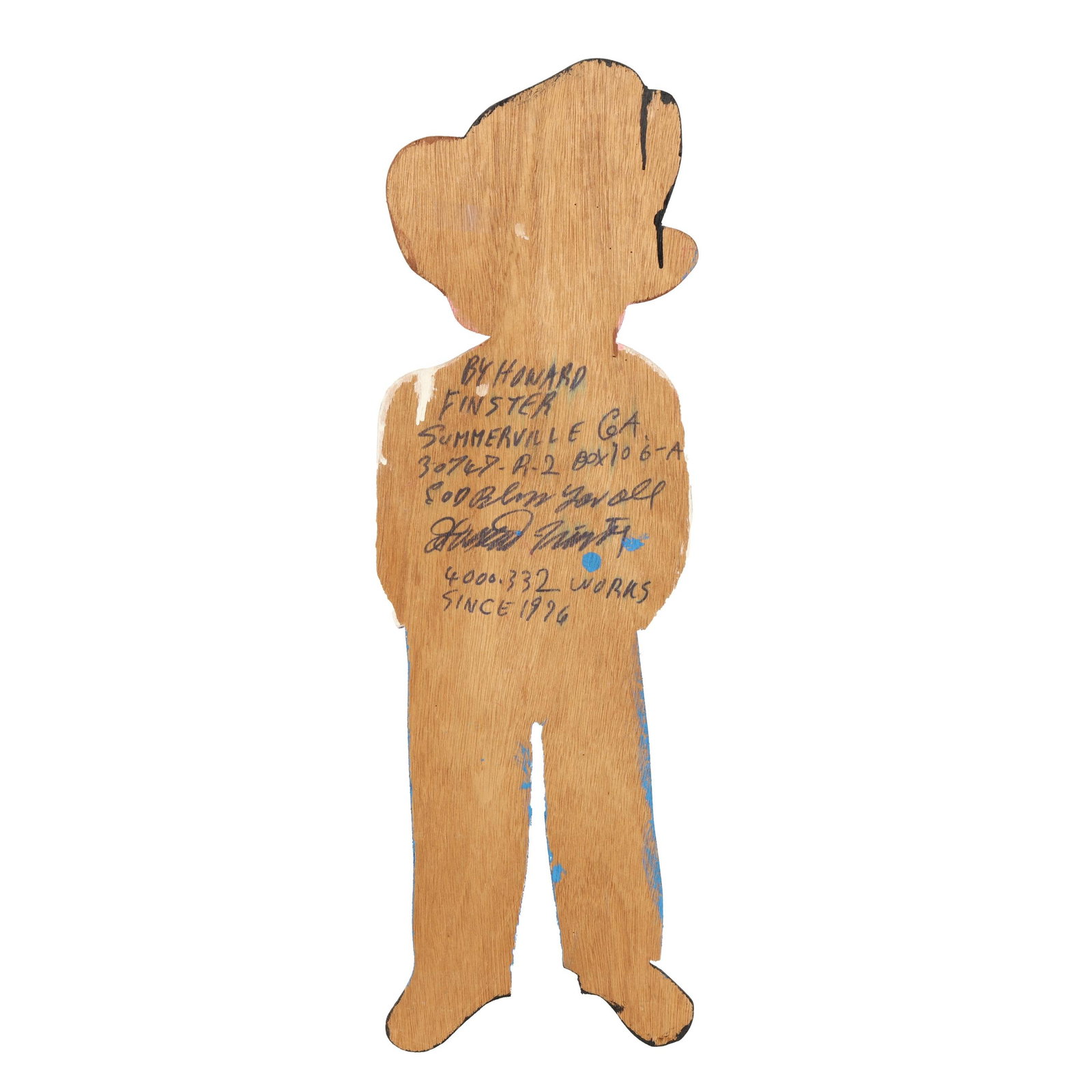 Howard Finster (AL/GA, 1916-2001), Elvis Presley Folk Art Cutout - 4