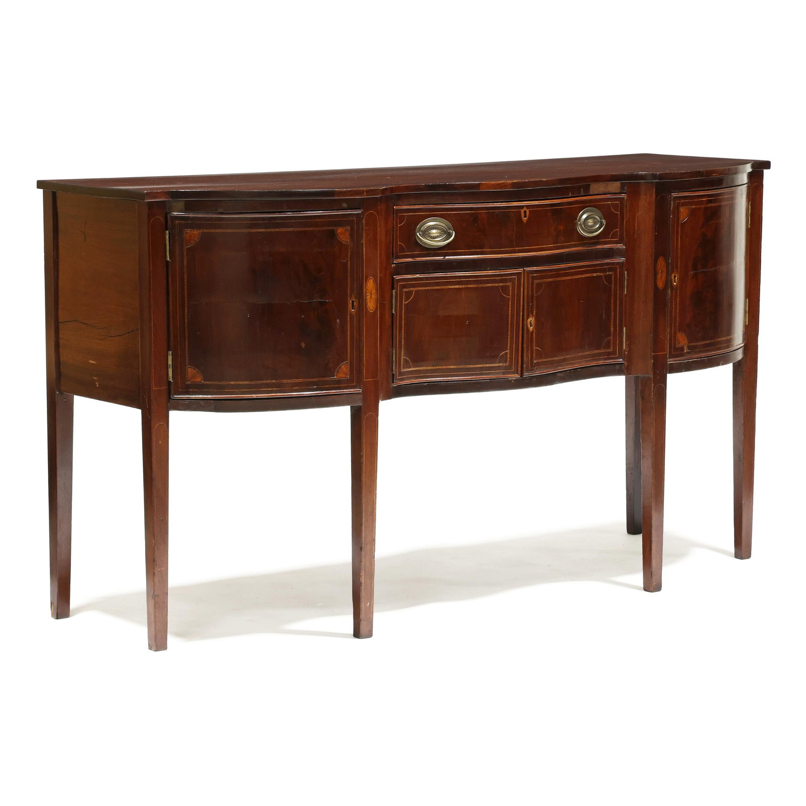 Federal Inlaid Mahogany Serpentine Front Sideboard (1 of 15)