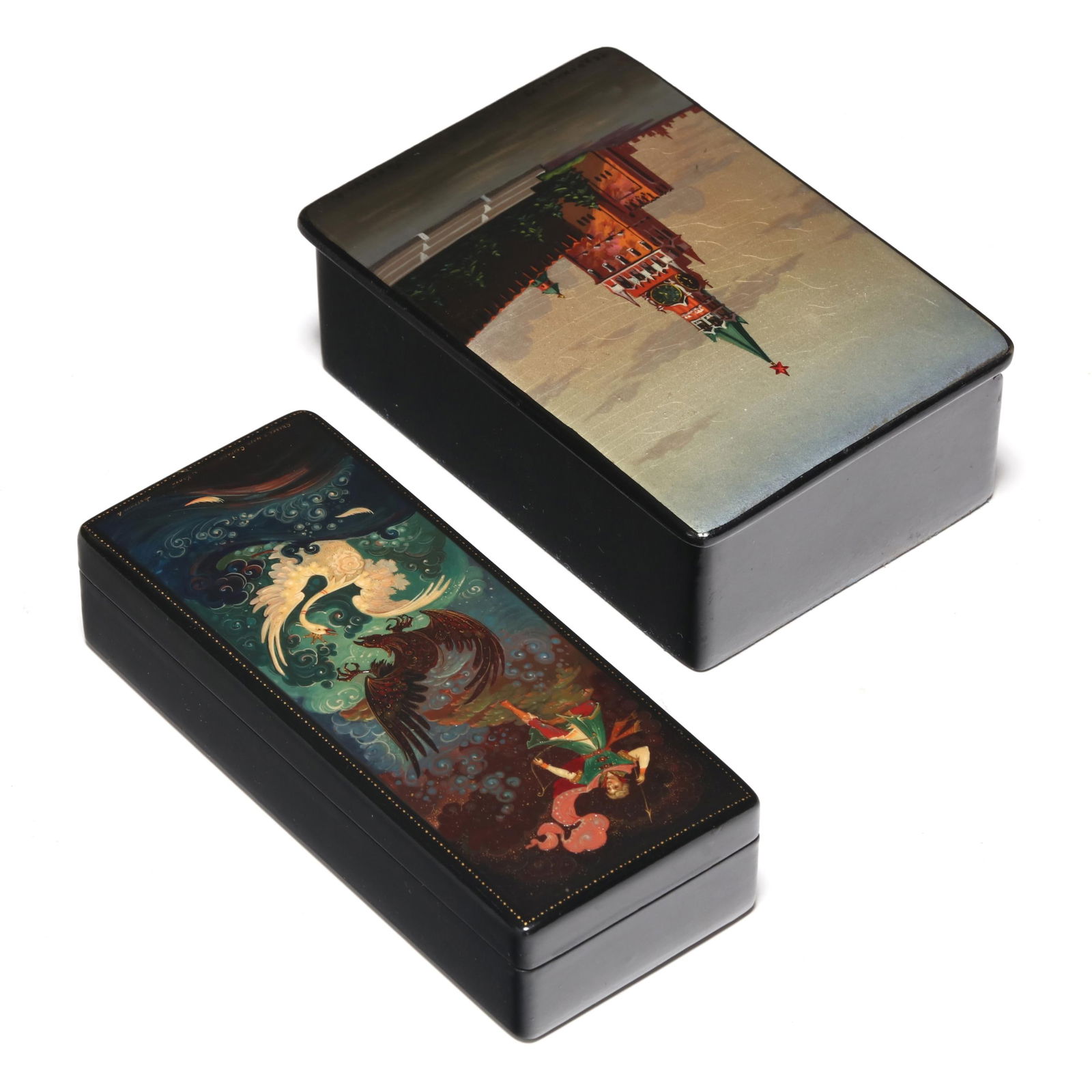 Five Russian Lacquer Boxes - 7