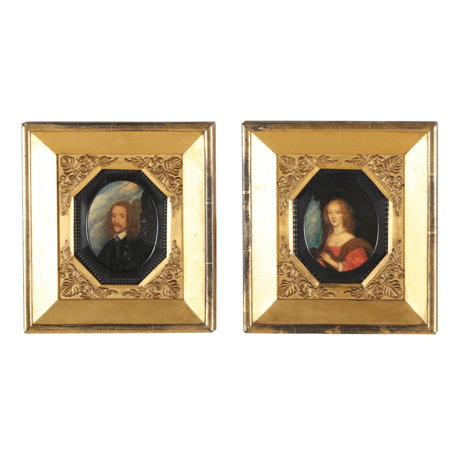 A Pair of Antique Portrait Miniatures (1 of 11)