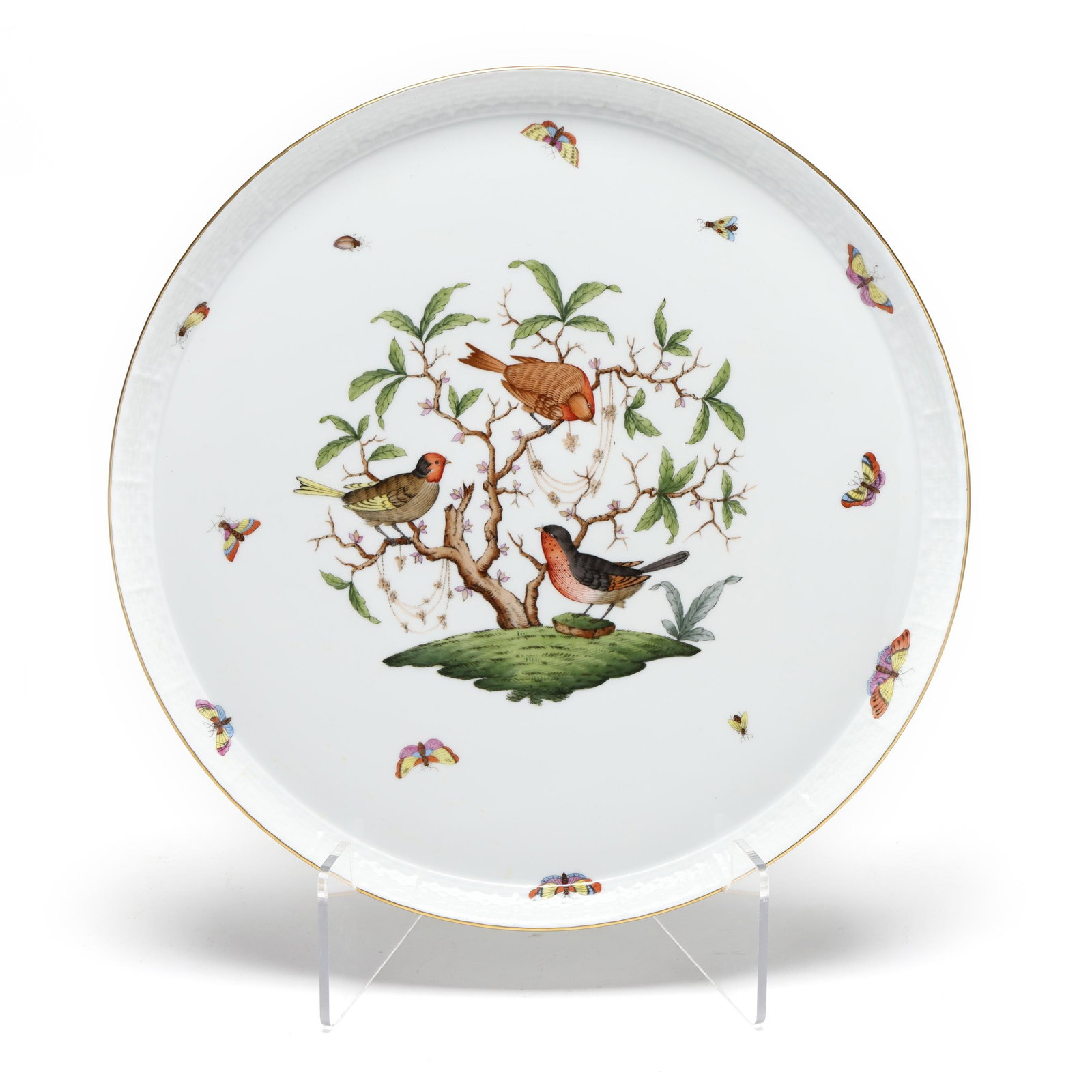 Herend, Five Rothschild Bird Porcelain Serving Dishes - 2