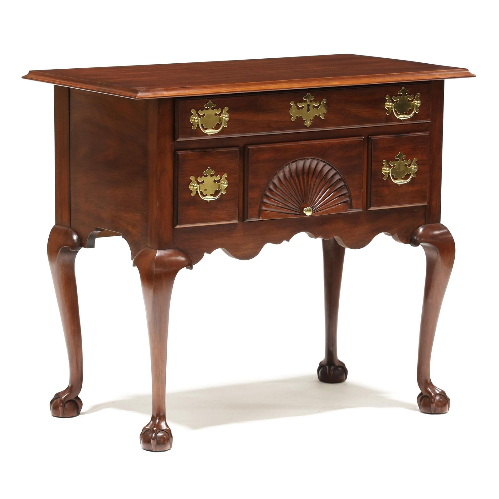 Henkel Harris, Chippendale Style Cherry Lowboy (1 of 9)
