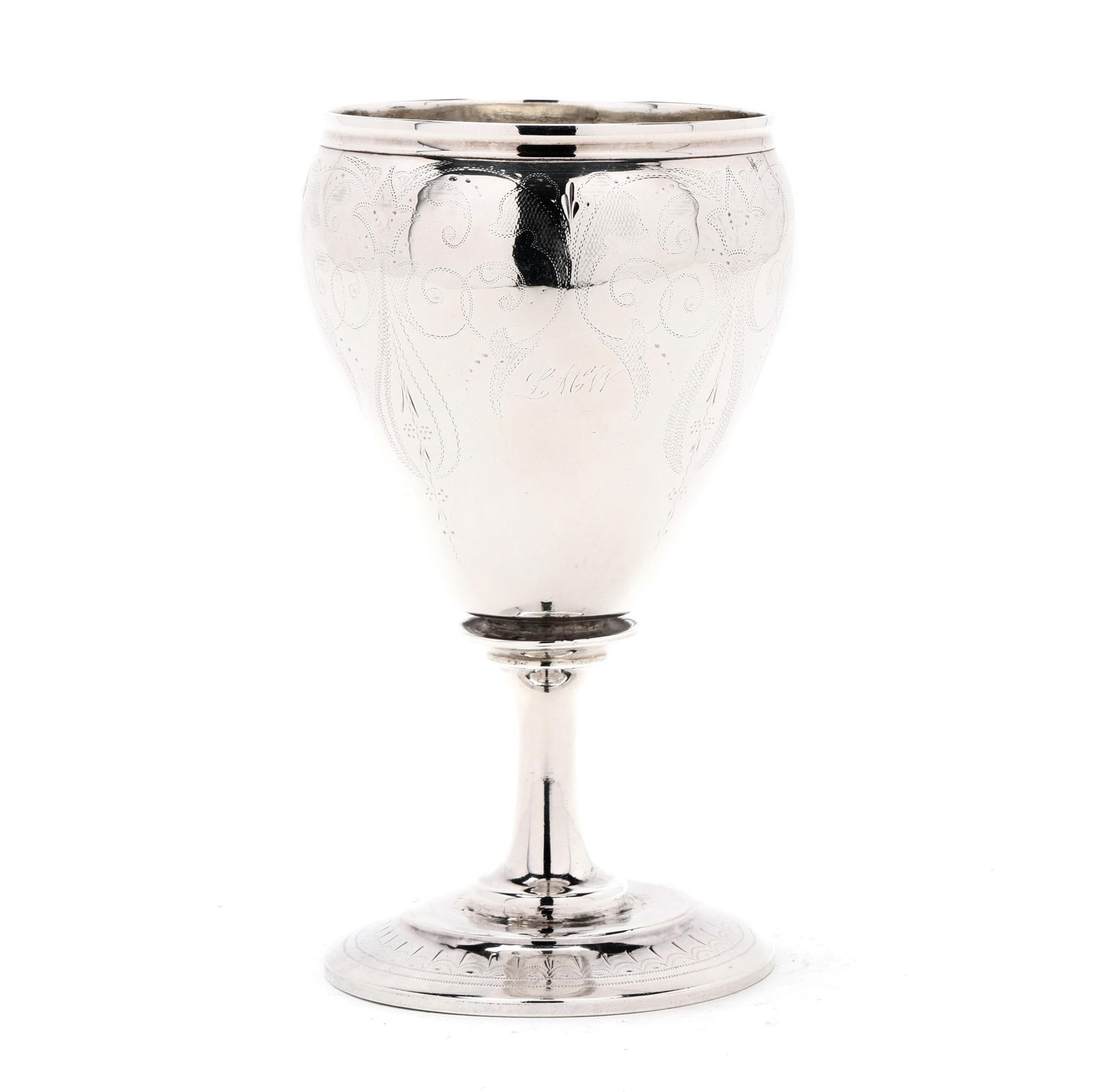 Antique American Coin Silver Goblet (1 of 8)