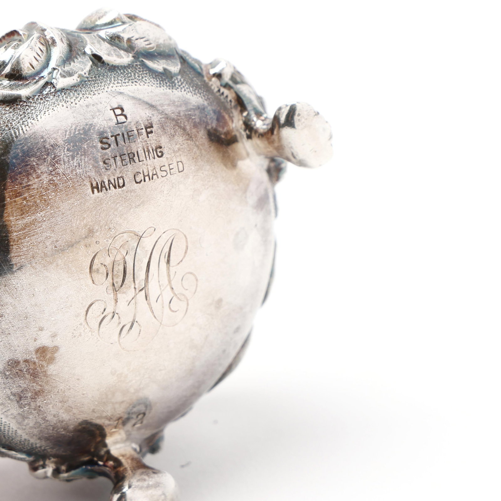 Collection of Six Repousse Silver Salt Cellars - 13