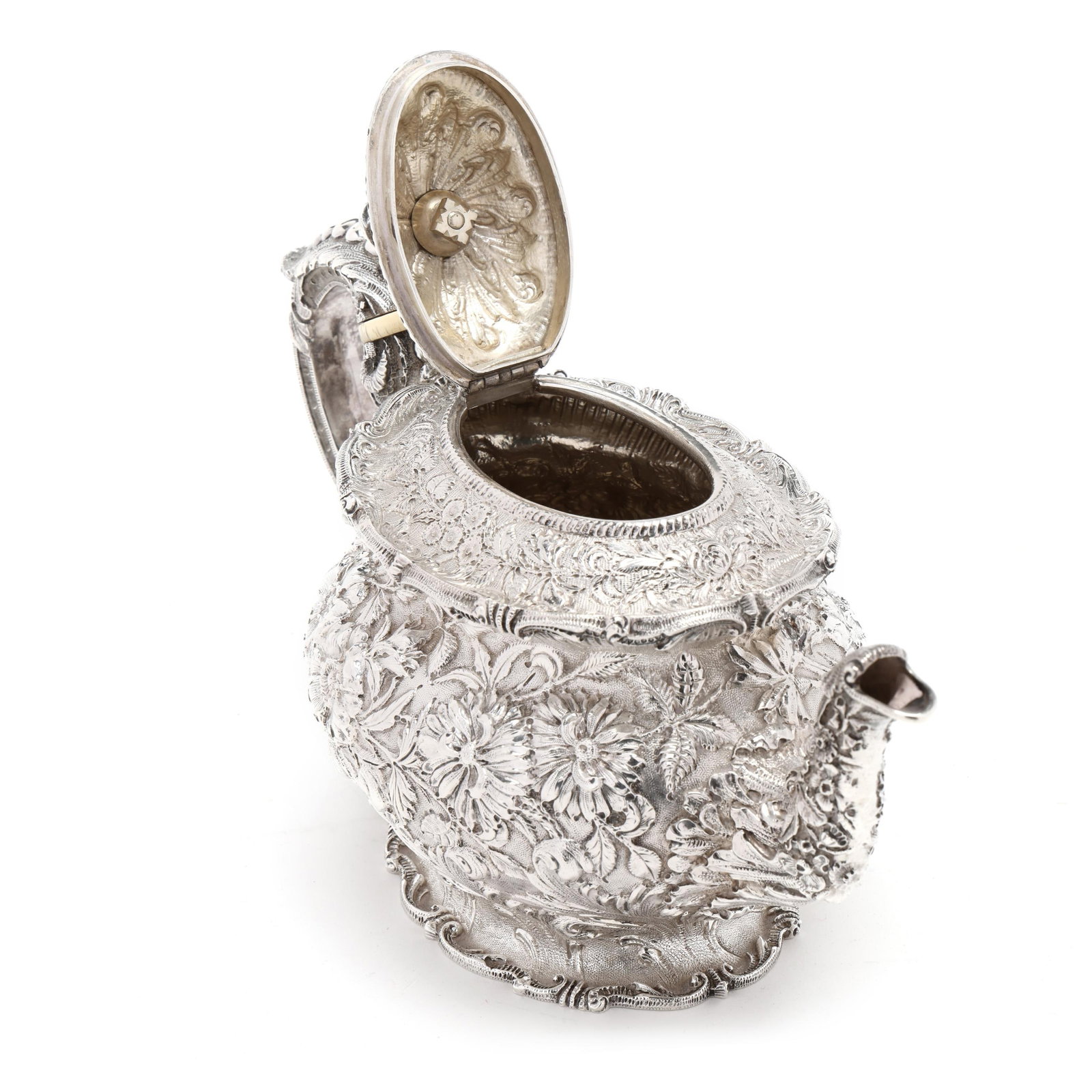 S. Kirk & Son Co. Repousse Sterling Silver Teapot - 4