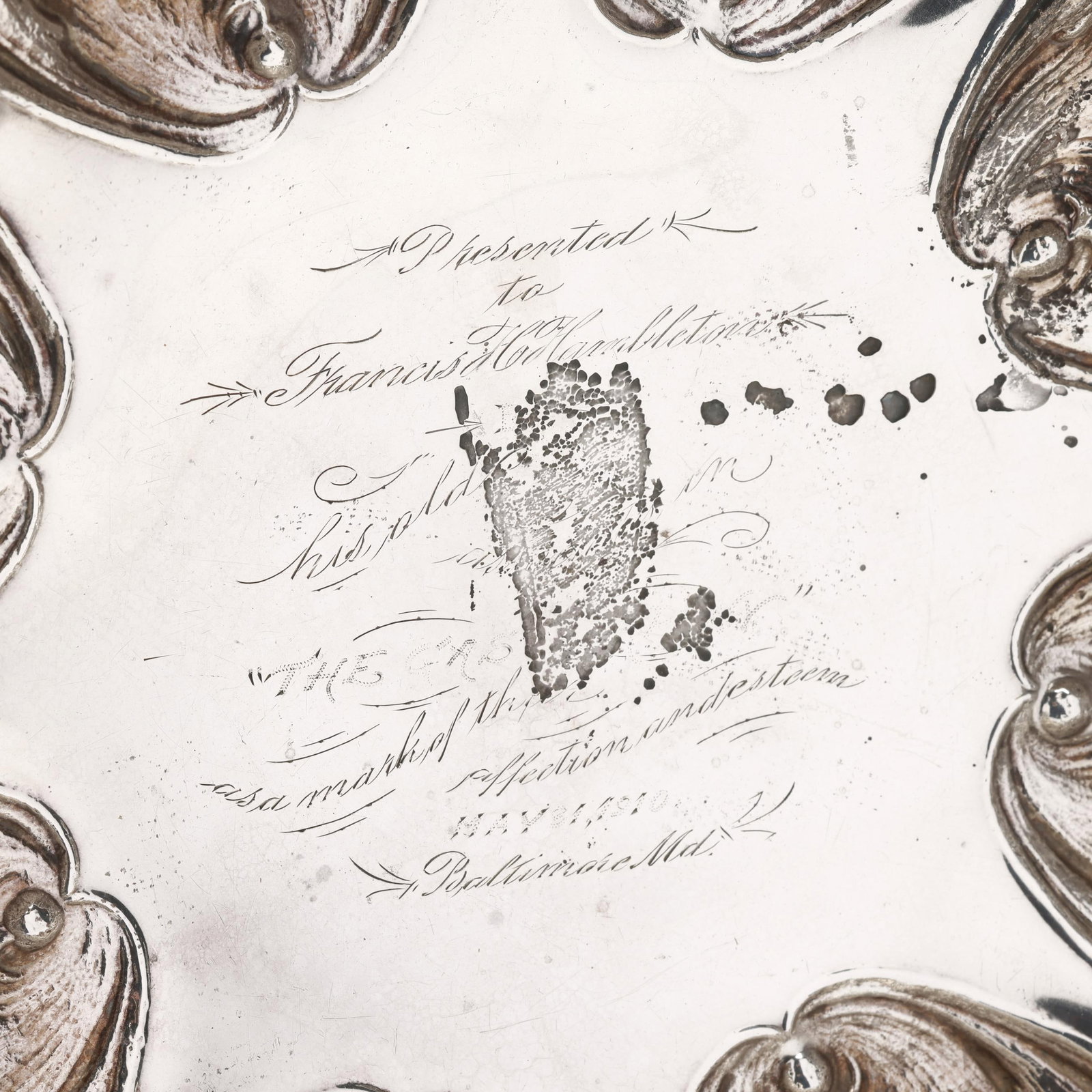 Baltimore Schofield Repousse Sterling Silver Punch Bowl - 5