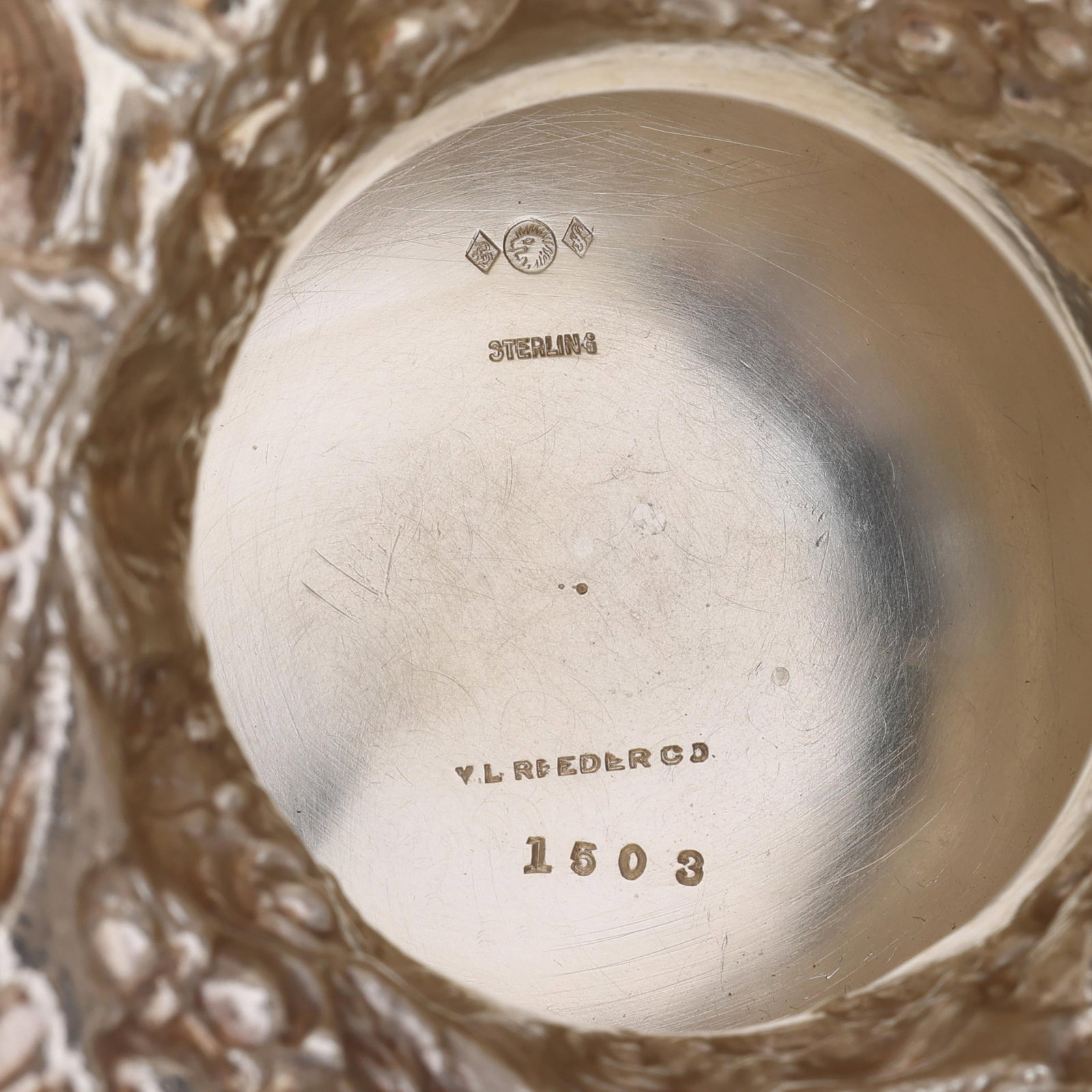 Baltimore Schofield Repousse Sterling Silver Punch Bowl - 9