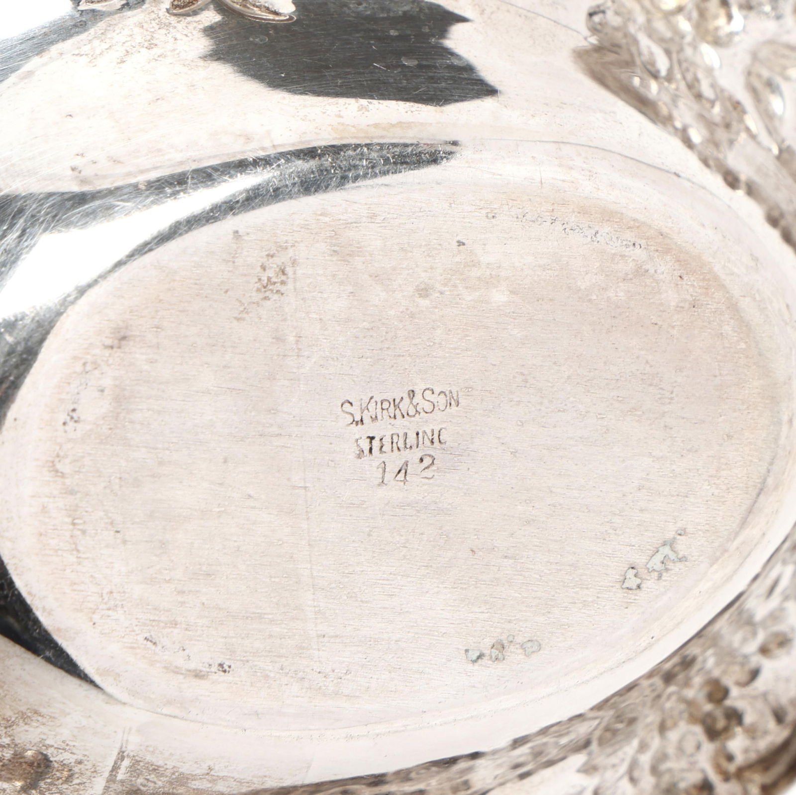 Three Repousse Sterling Silver Serving Items - 6