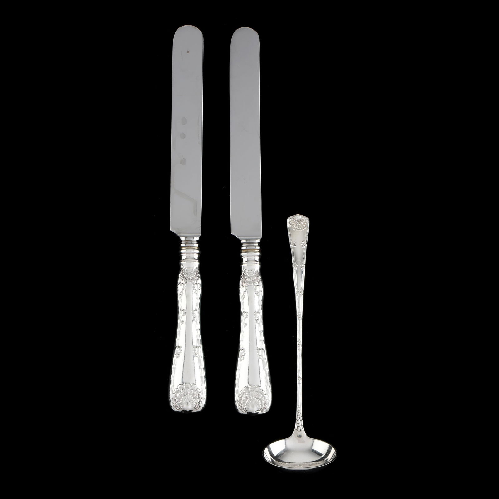 Three Tiffany & Co. Sterling Silver Wave Edge Flatware Items (1 of 4)
