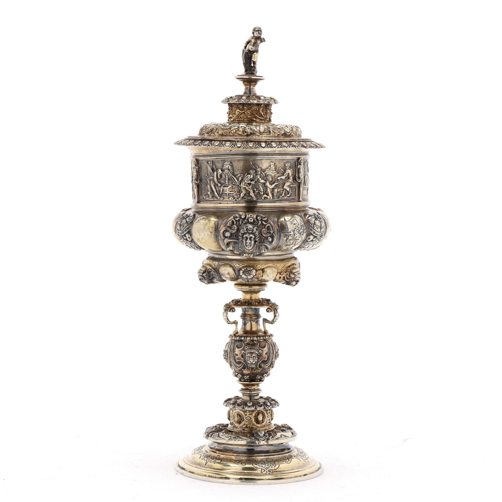 A German Silver-Gilt Standing Cup, Ex Collection of J. P. Morgan (1 of 11)