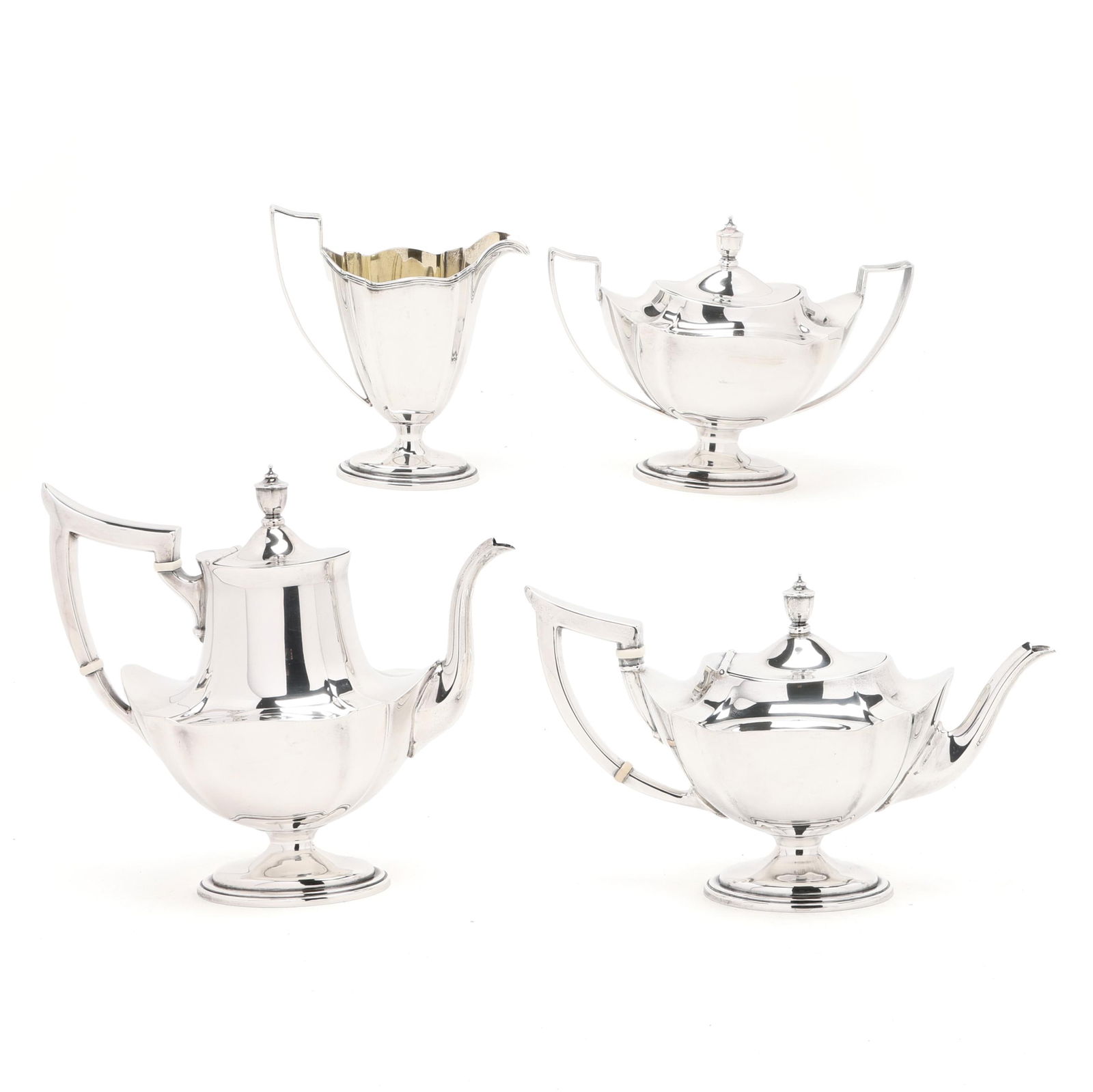 Gorham Plymouth Sterling Silver Tea and Coffee Service (1 of 13)