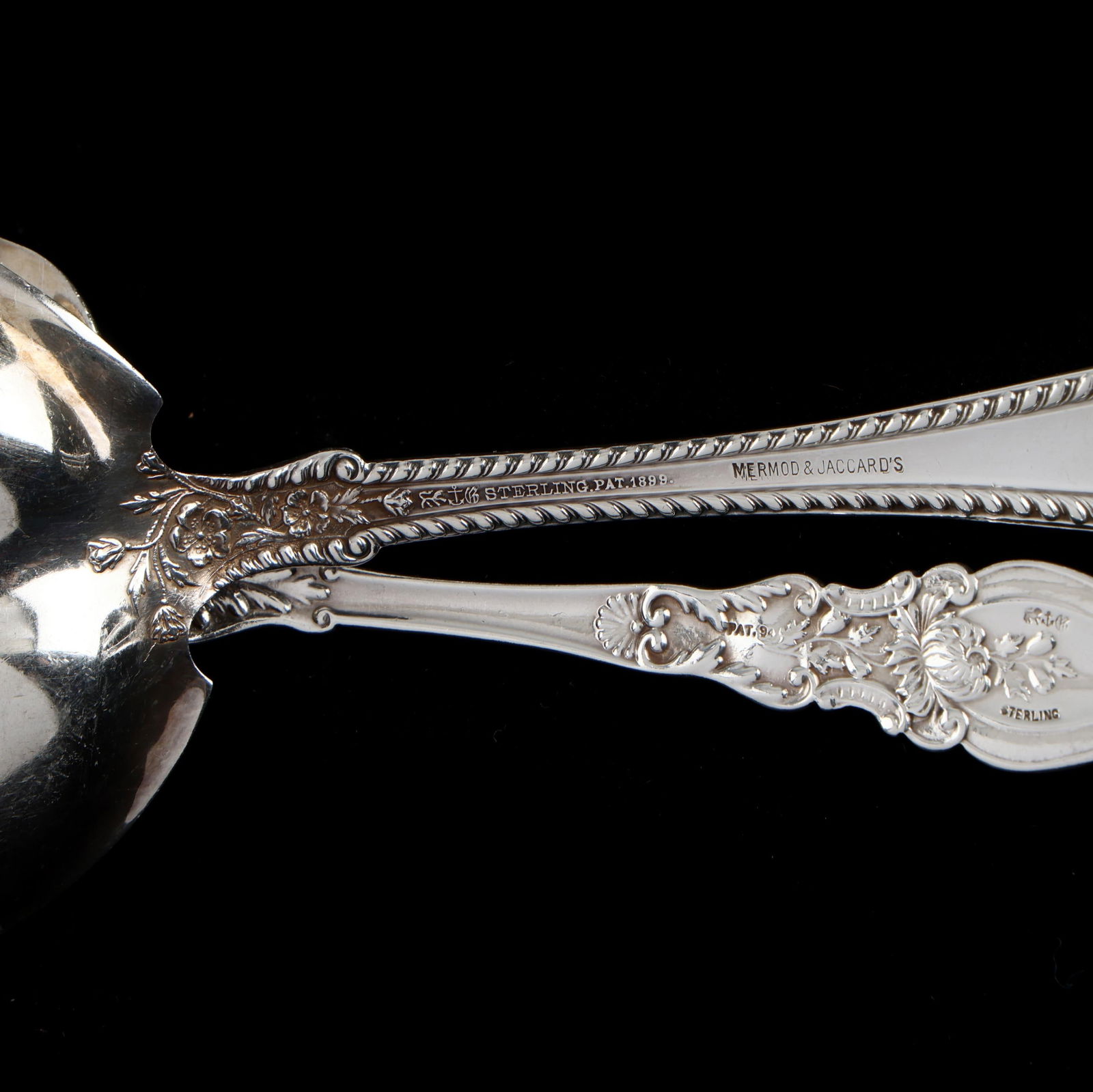 Two Gorham Sterling Silver Macaroni Servers - 3