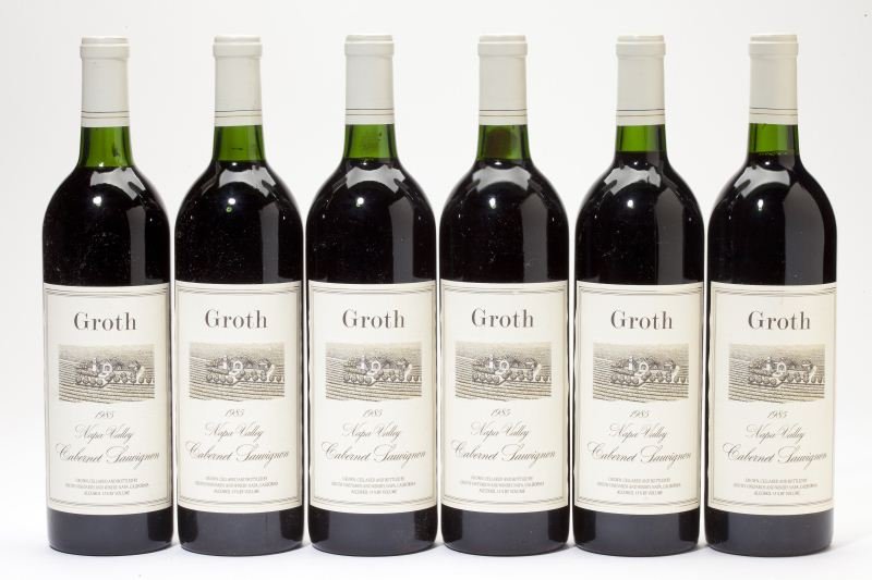 Groth: Groth "Powerful, concentrated and beautifully balanced, showing focused currant, herb and chocolate aromas and flavors, long and rich, not shy in the tannin department either..."(93pts WS) 1985 6 bott