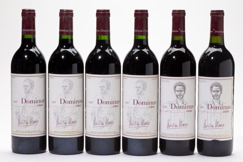 1987 & 1989 Dominus: 1987 & 1989 DominusVintage 1987, Estate, 2bn (2) Vintage 1989, Estate, 4 into neck (4)6 total bottles Provenance: Estate of the late Dr. Stewart Penfold Blake of Palo Alto, CA and Charlot