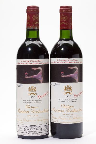 Chateau Mouton-Rothschild: Chateau Mouton-Rothschild19902 bottlesPauillac1bn, 1vts Provenance: Estate of the late Dr. Stewart Penfold Blake of Palo Alto, CA and Charlotte, NC