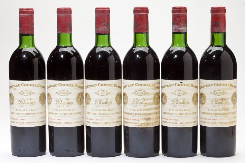 Chateau Cheval Blanc: Chateau Cheval Blanc 1970 6 bottles St. Emilion 4hs, 2ts, 6lbsl